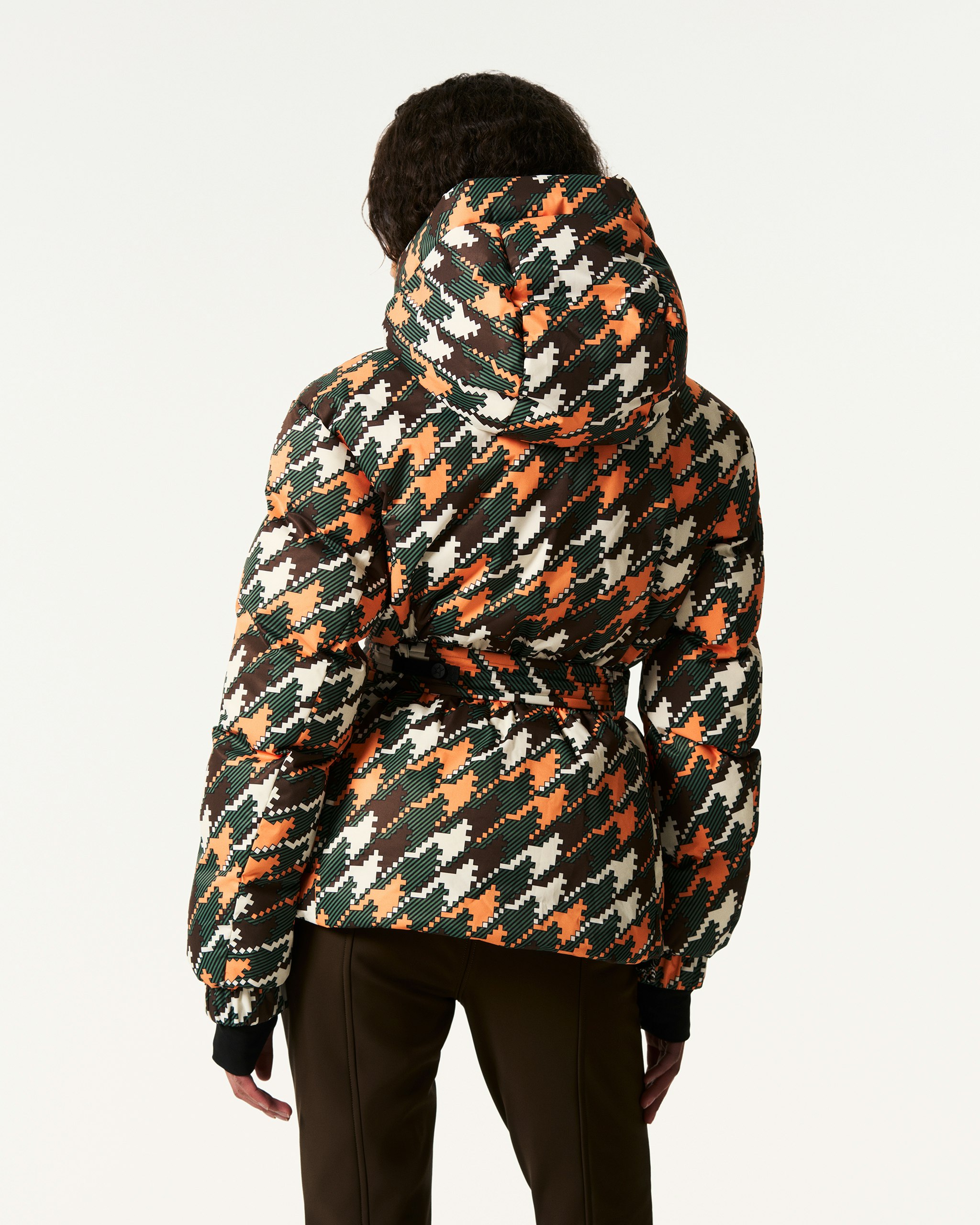 Houndstooth Candice Down Parka Jacket 4