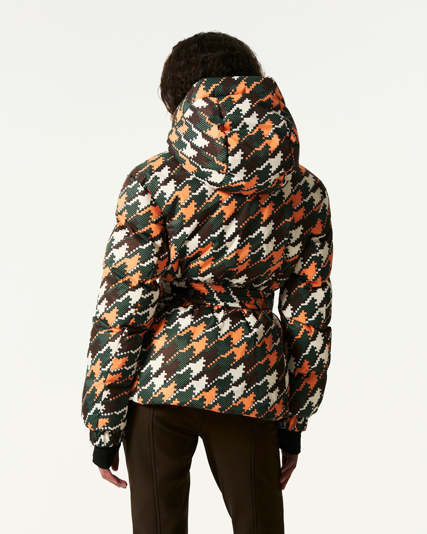 Houndstooth Candice Down Parka Jacket 4