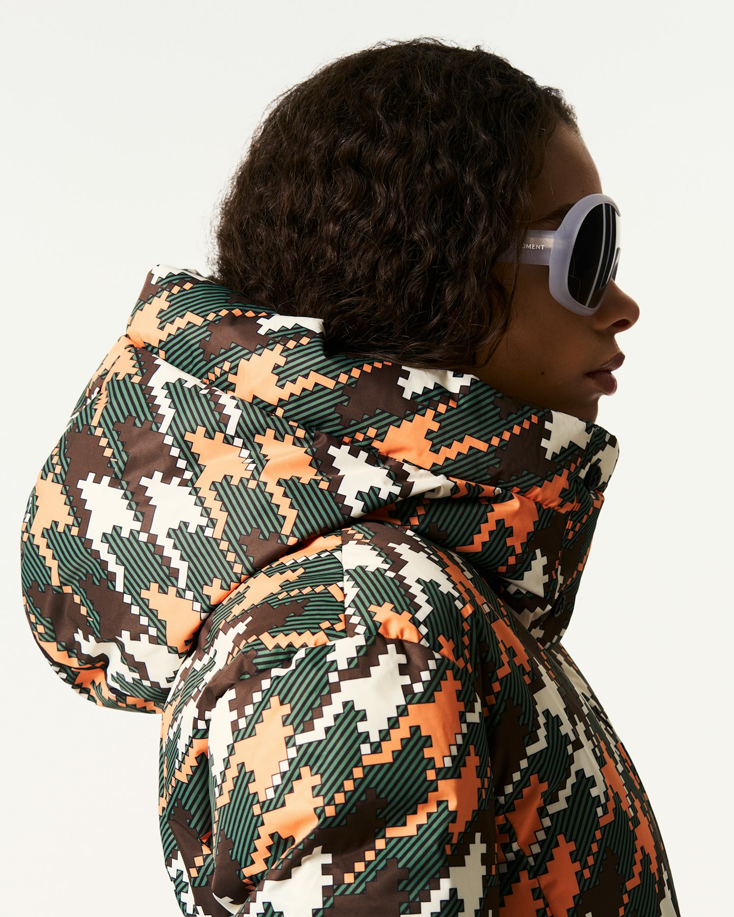 Houndstooth Candice Down Parka Jacket 5