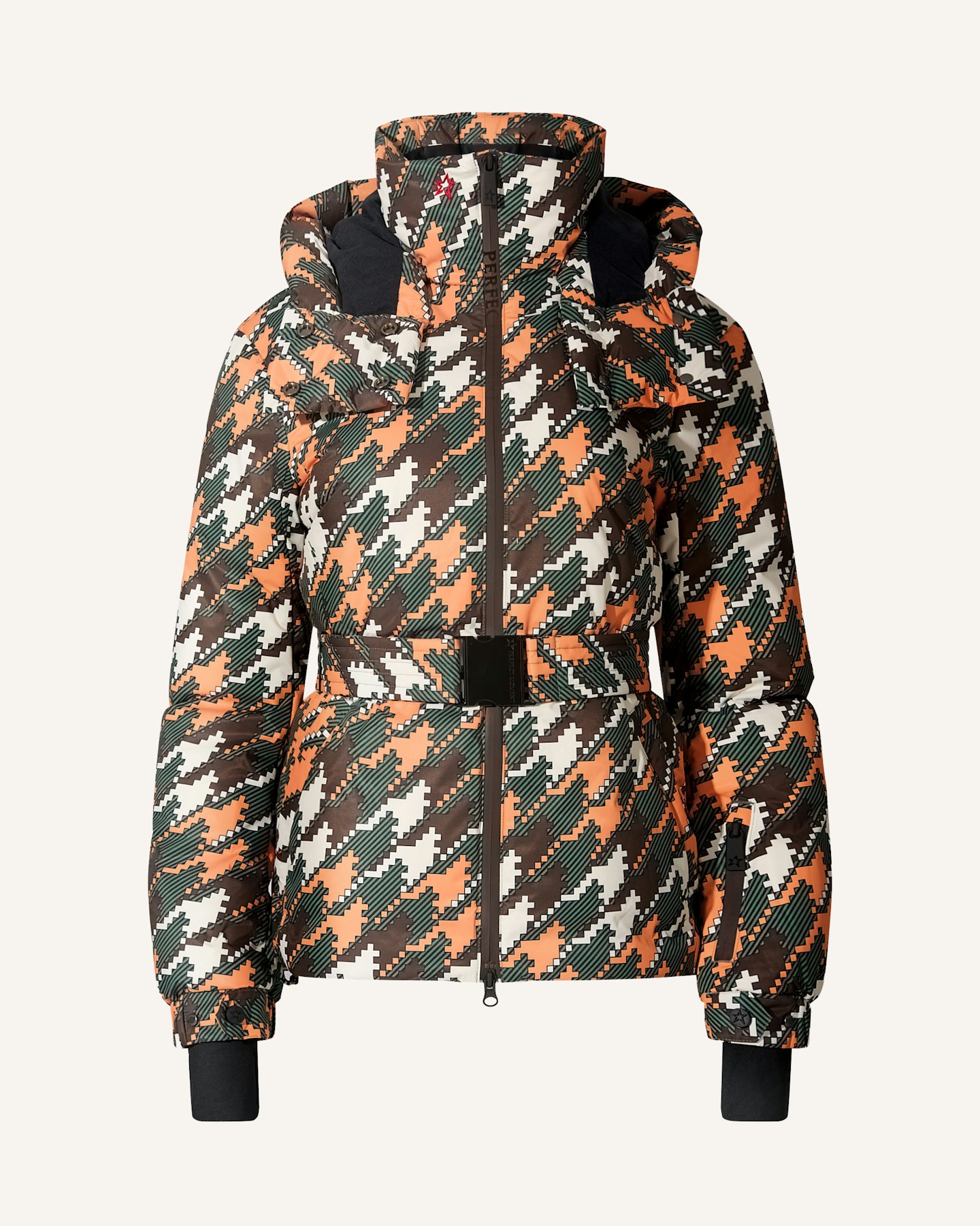 Houndstooth Candice Down Parka Jacket 0