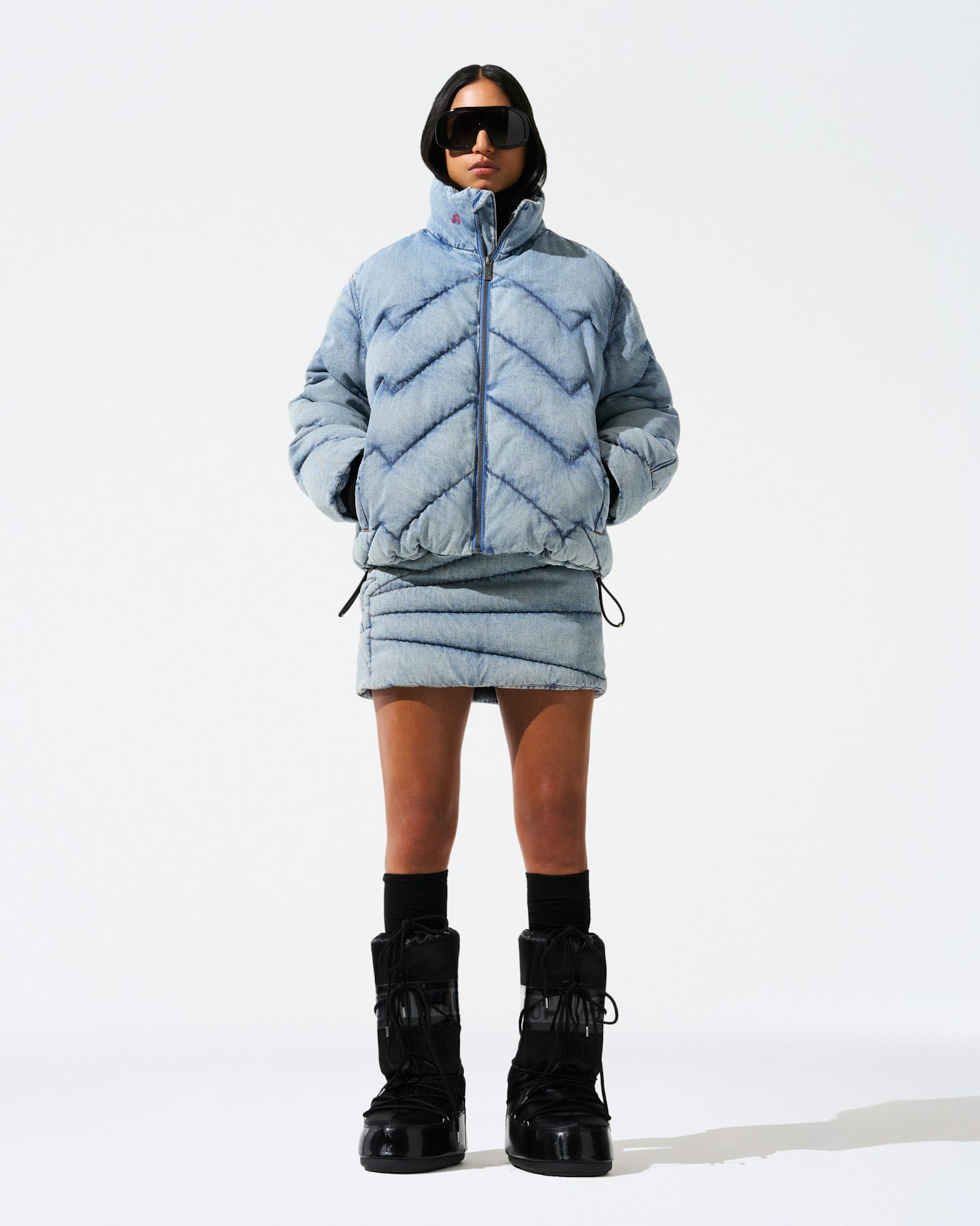 Denim Puffer Jacket 1