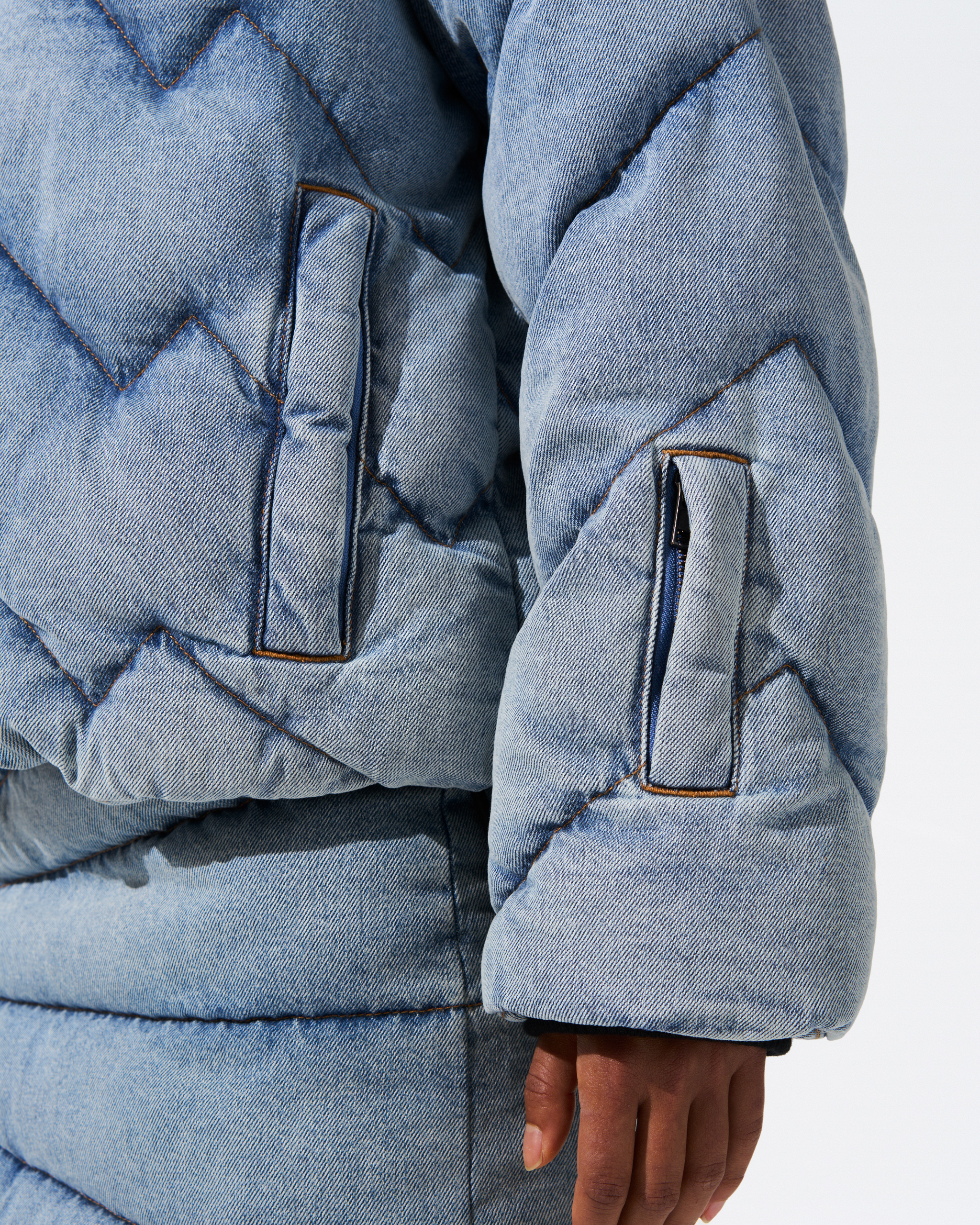 ジャケット・アウター BELPER / puffleed collar denim jacket BELPER / puffleed collar denim jacket