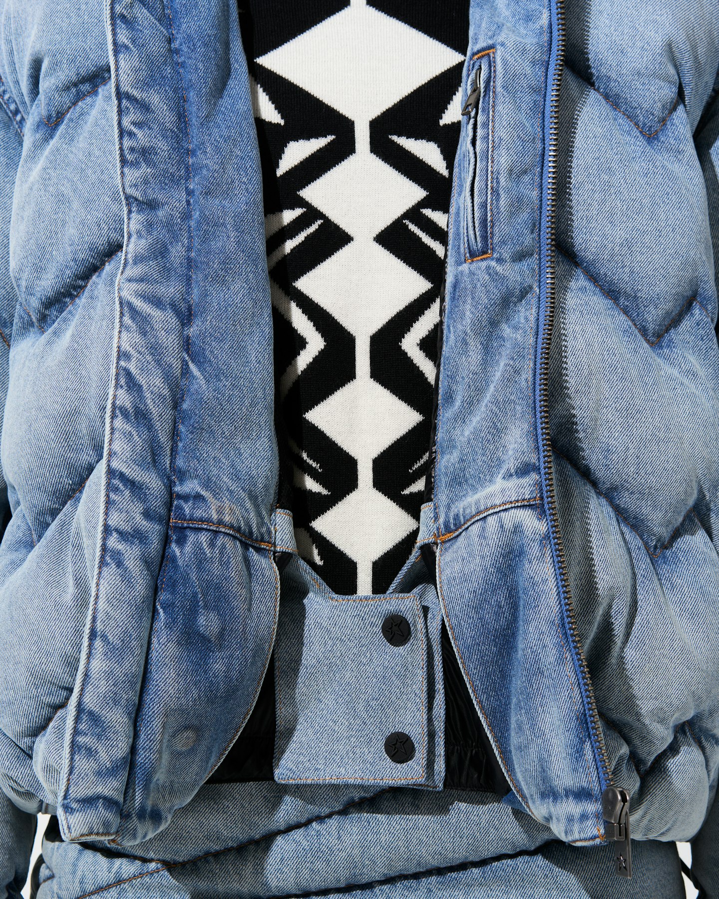 Denim Puffer Jacket 5