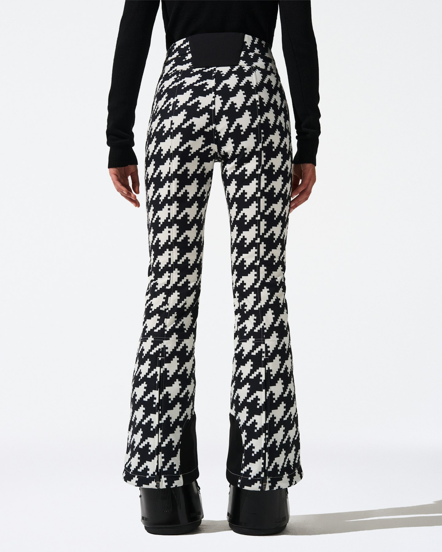 High-Waist Houndstooth Aurora Flare Ski Pant 2