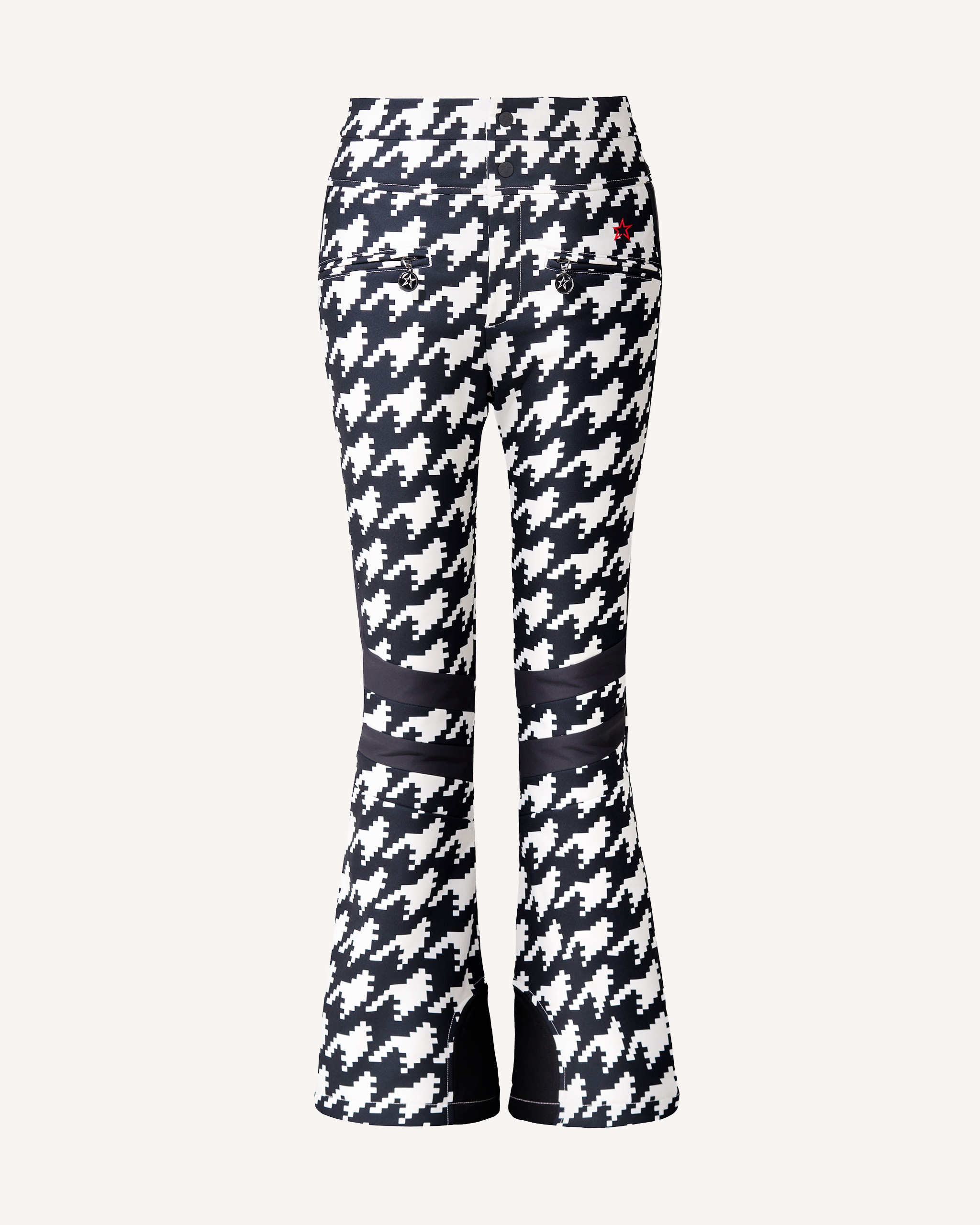 Houndstooth High-Waist Aurora Flare Ski Pant | Perfect Moment