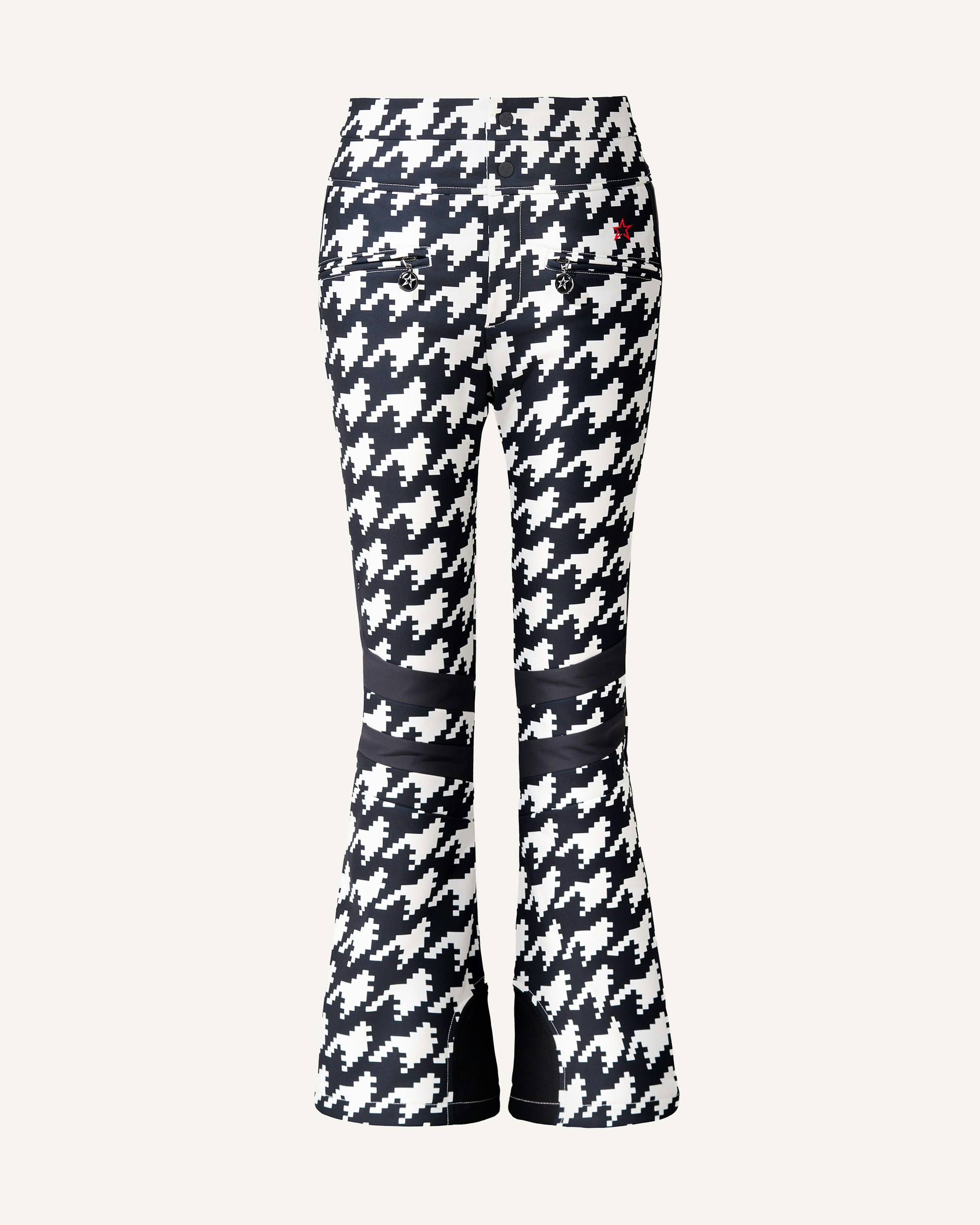 Houndstooth High-Waist Aurora Flare Ski Pant 0 Houndstooth High-Waist Aurora Flare Ski Pant