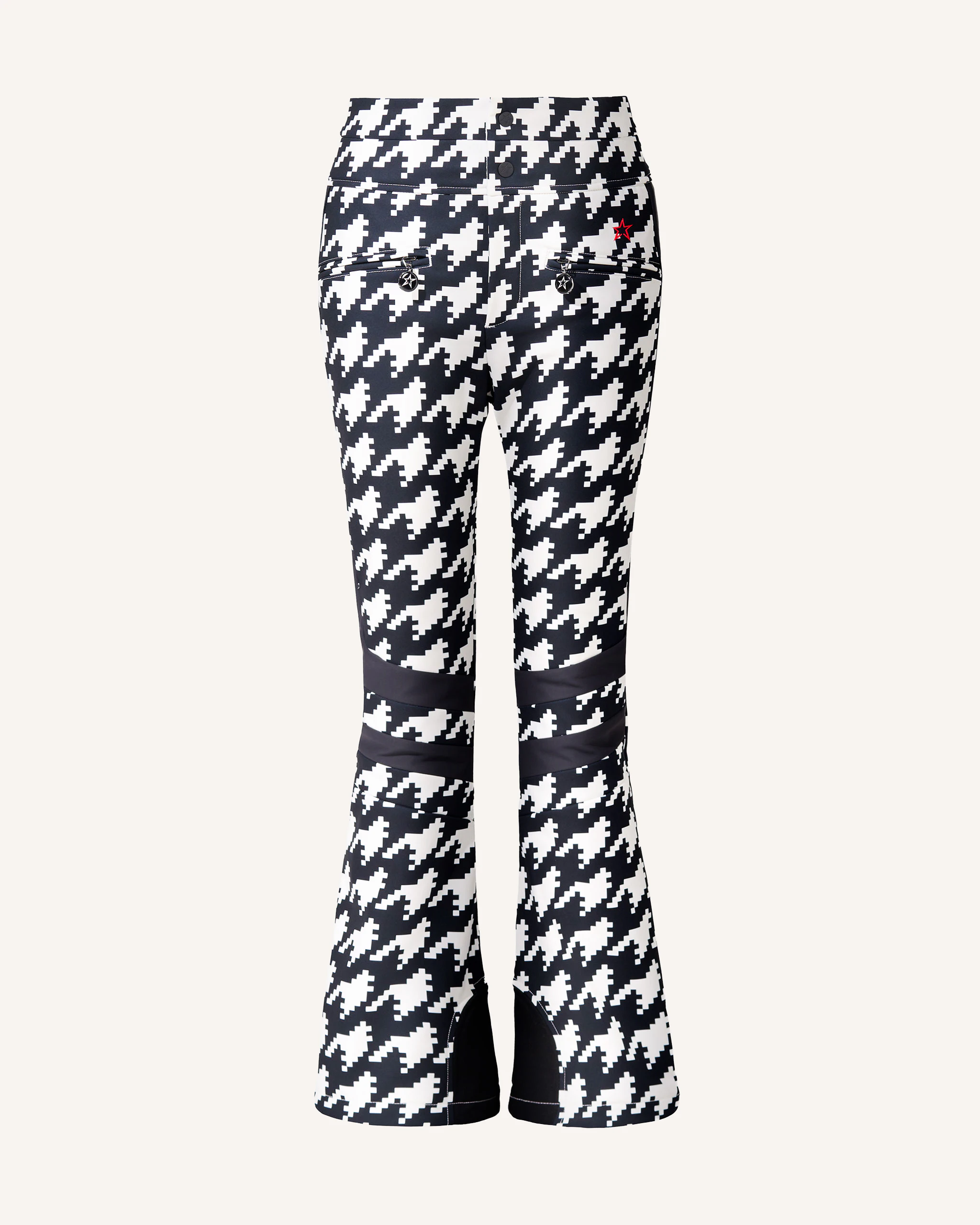 Houndstooth High-Waist Aurora Flare Ski Pant 0