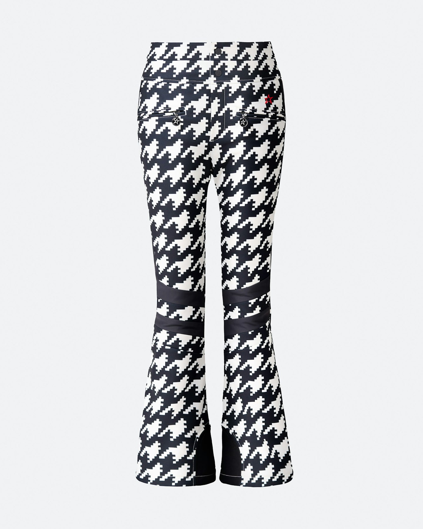High-Waist Houndstooth Aurora Flare Ski Pant 0