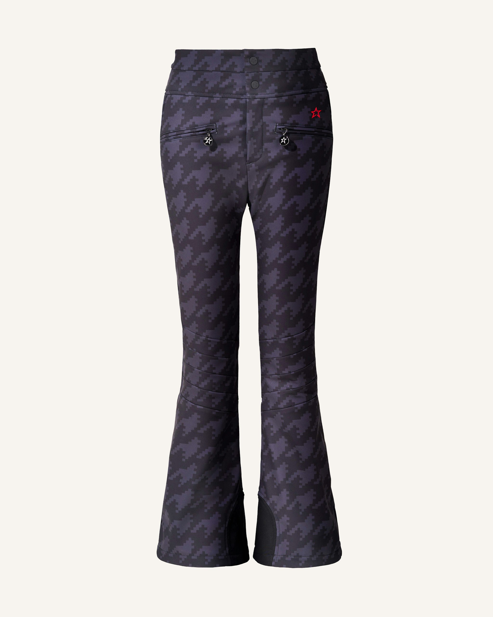 Houndstooth High-Waist Aurora Flare Ski Pant 0 Houndstooth High-Waist Aurora Flare Ski Pant