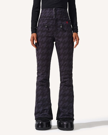 Houndstooth High-Waist Aurora Flare Ski Pant 1