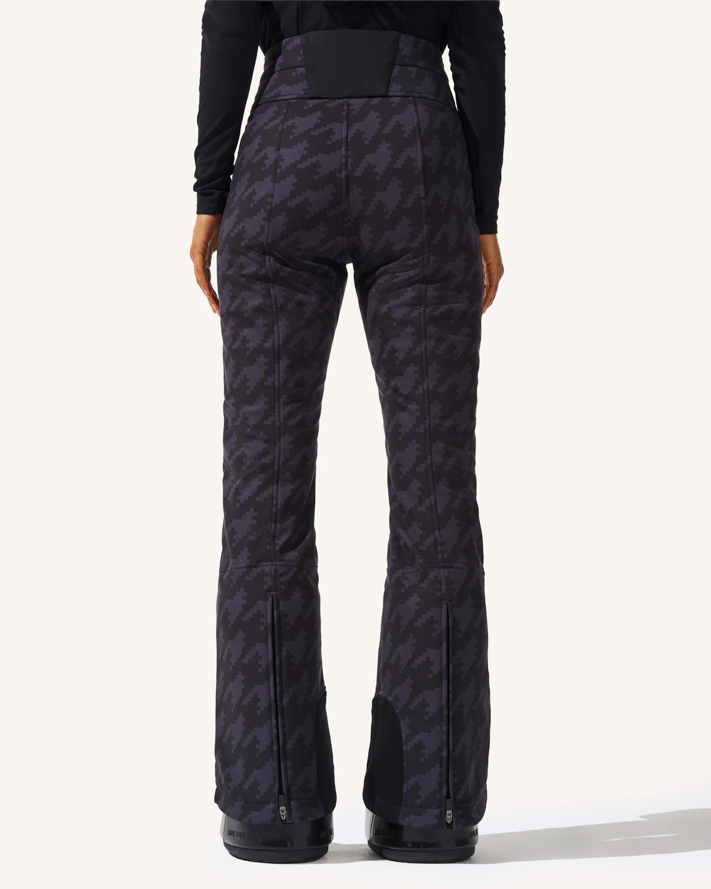 Houndstooth High-Waist Aurora Flare Ski Pant 2