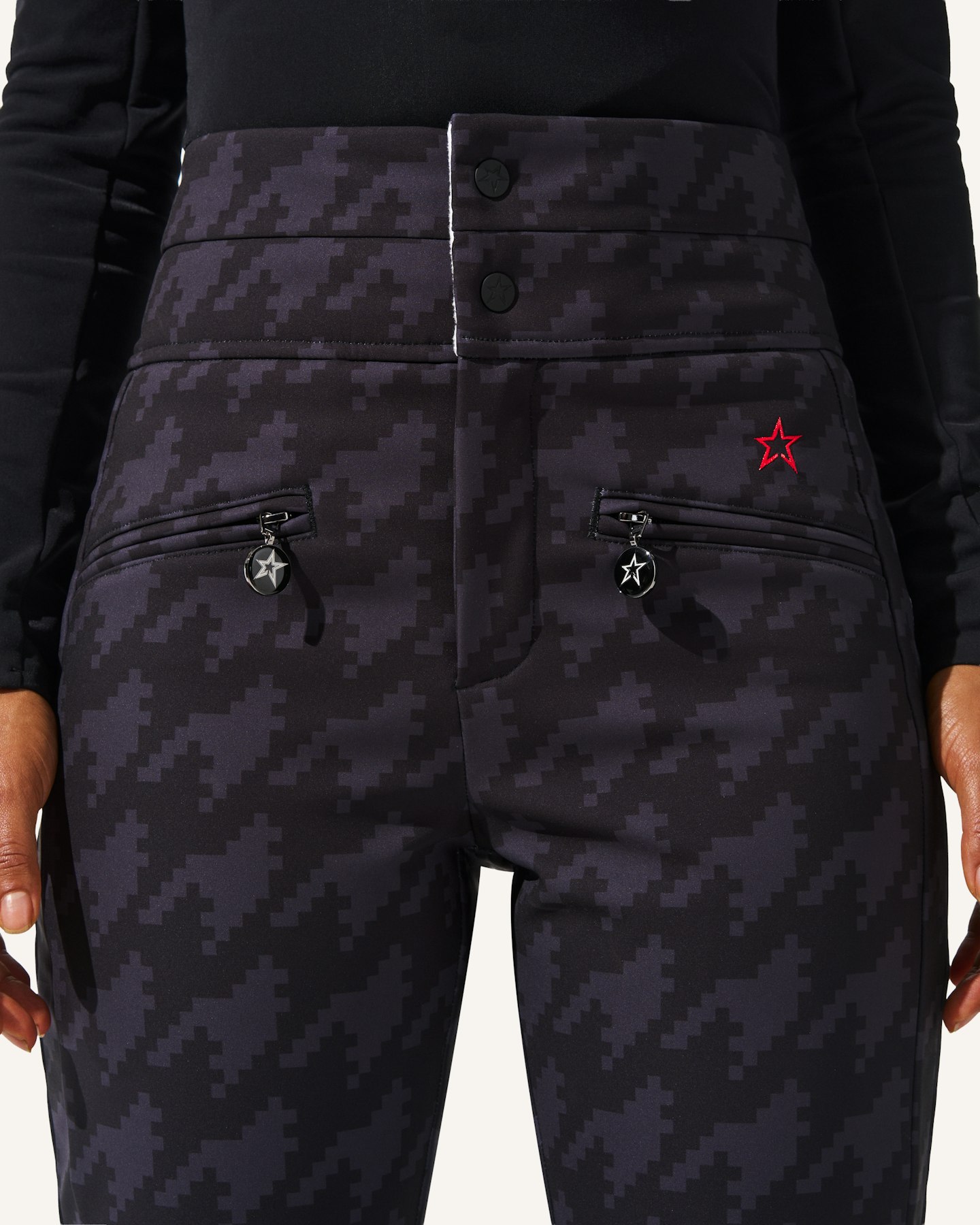 Houndstooth High-Waist Aurora Flare Ski Pant 4