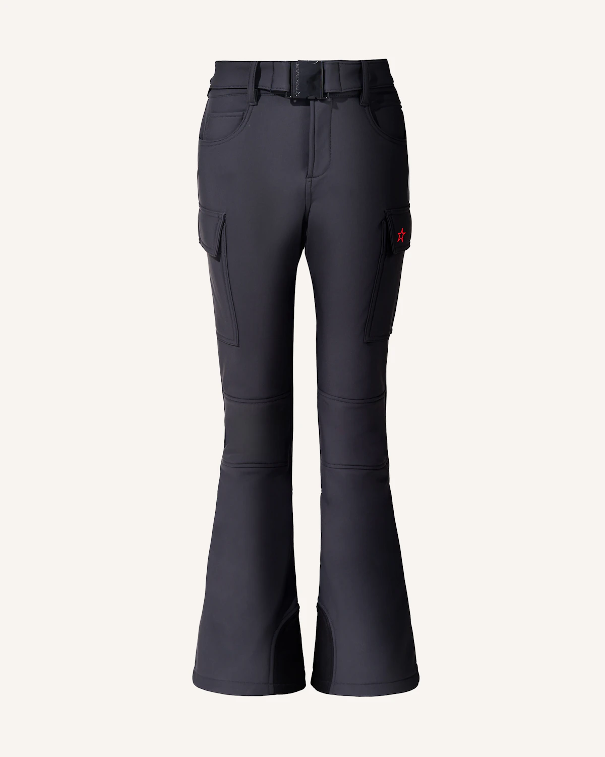 Perfect Moment Women's Mid-Rise Cargo Ski Pant, Ski Pants, Black,