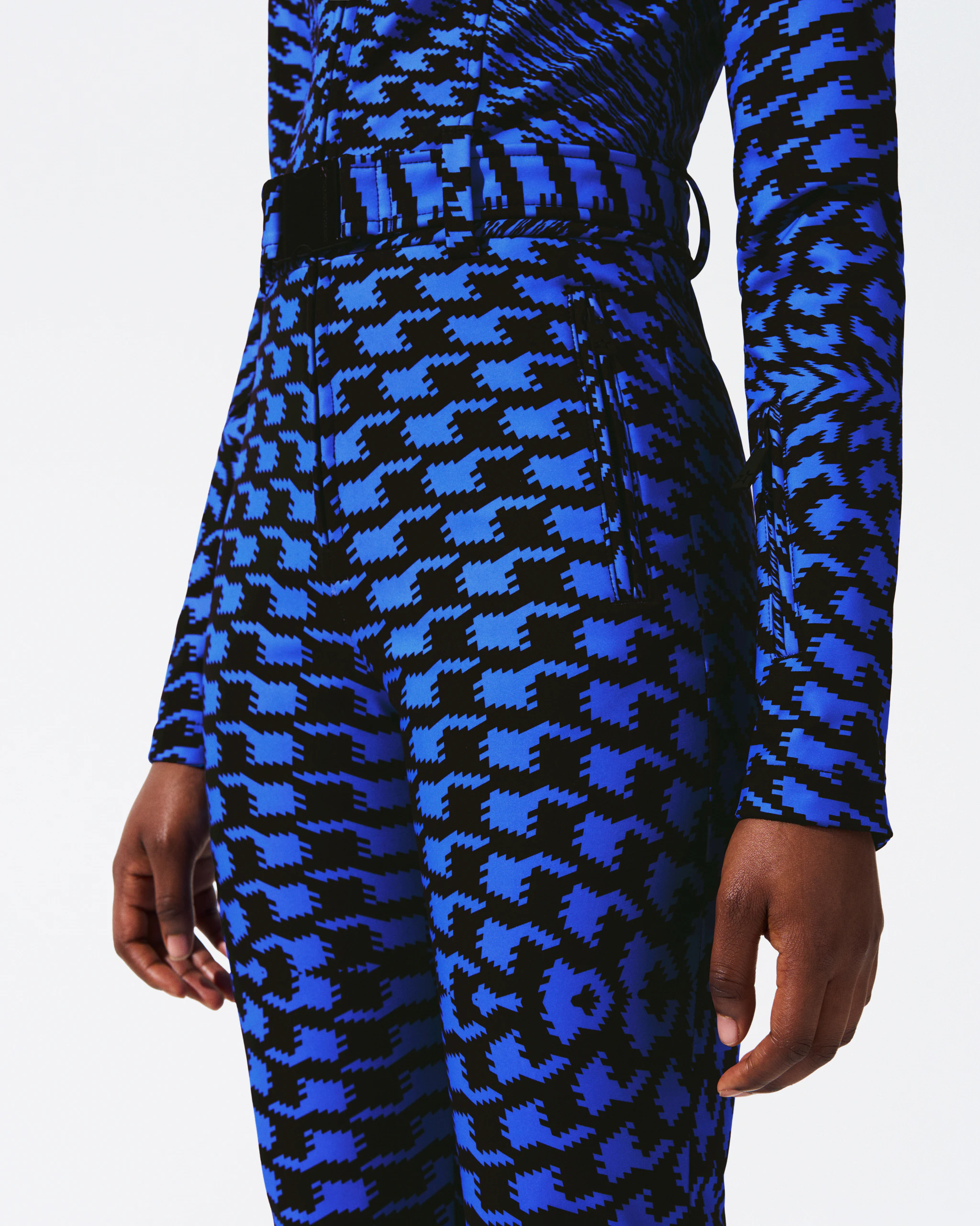 Twisted Houndstooth Tignes Ski Suit | Perfect Moment