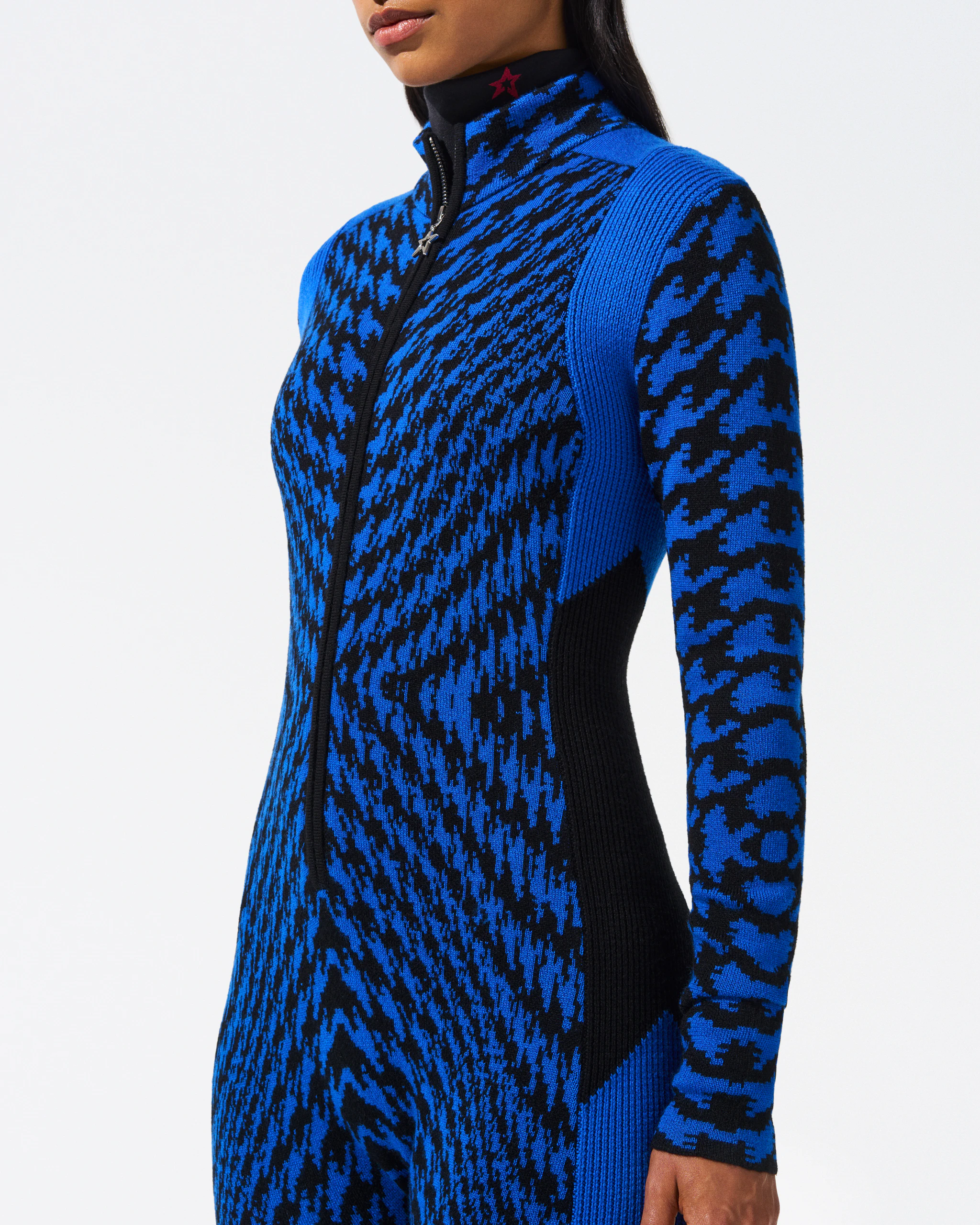 Twisted Houndstooth Merino Wool Jumpsuit 4