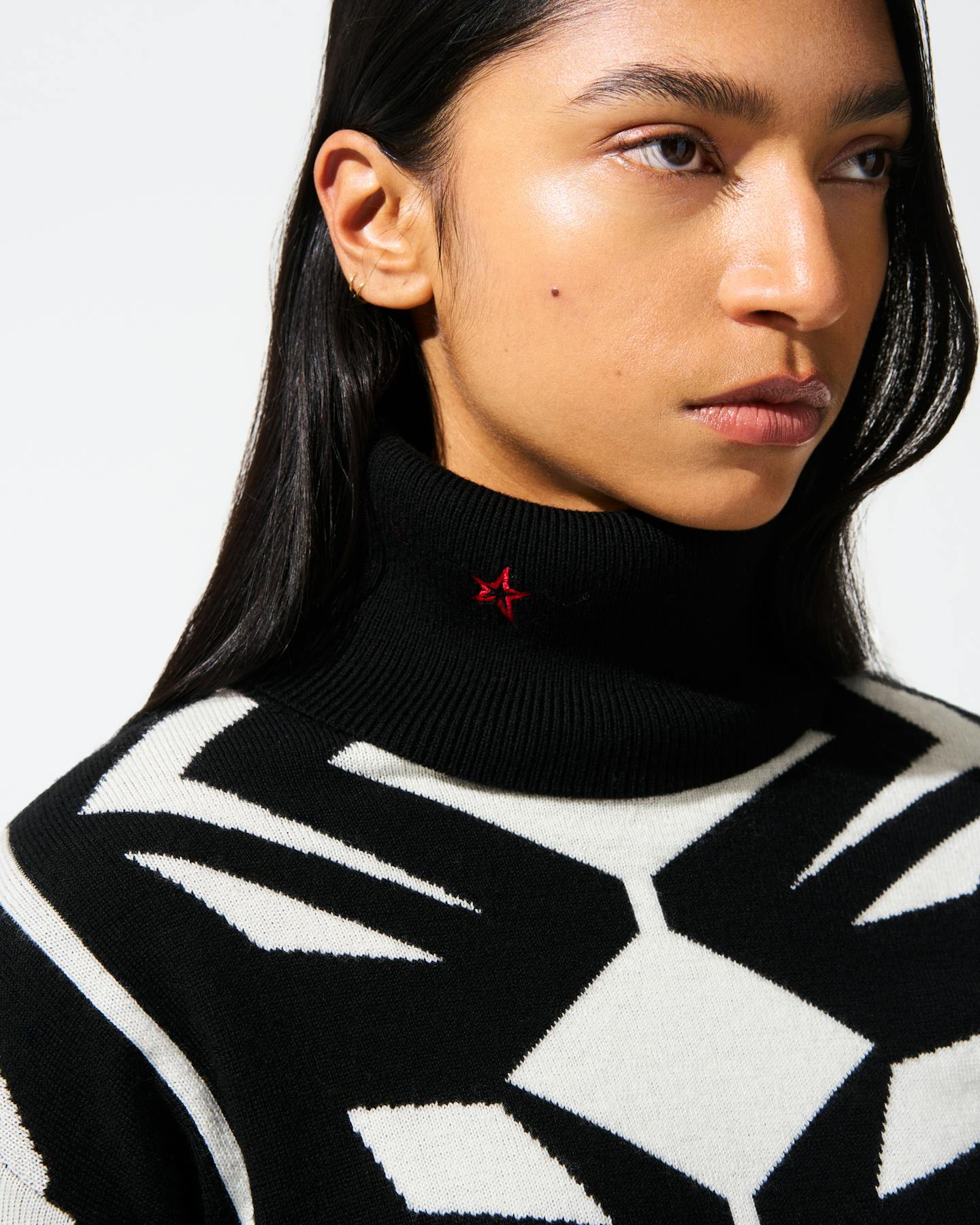 Geo Merino Wool Turtleneck 2