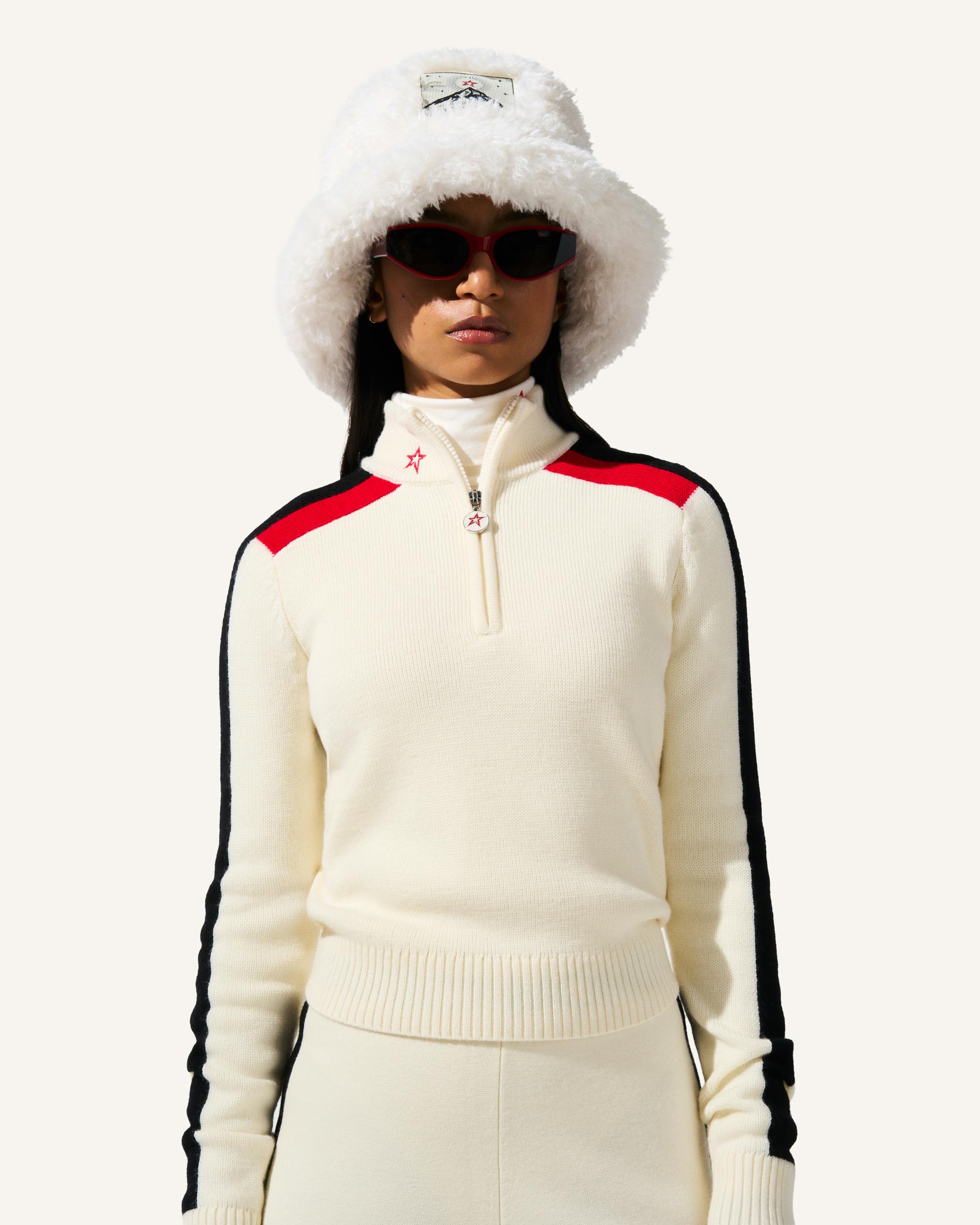 LA Tour Merino Wool 1/4 Zip Sweater | Perfect Moment