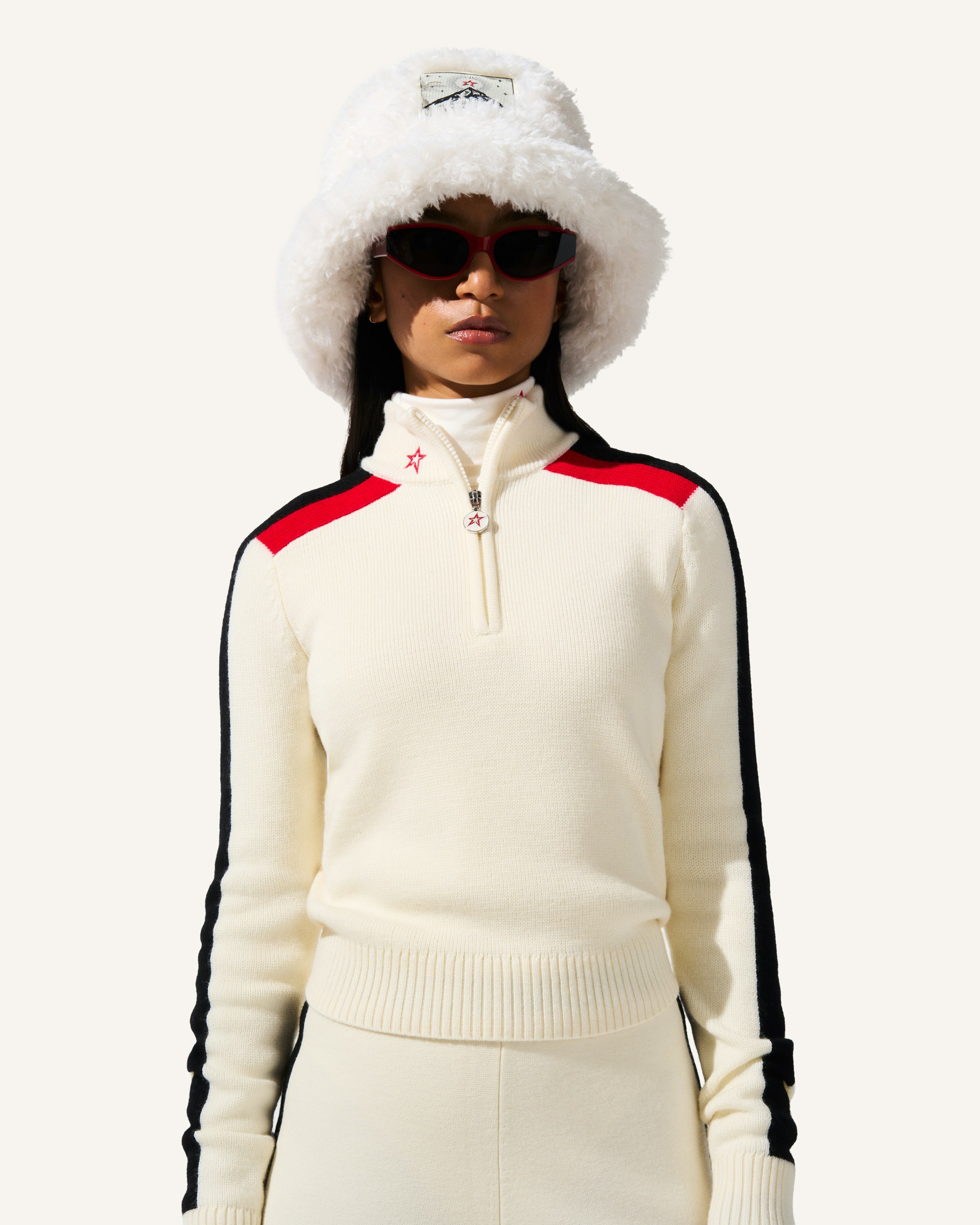 LA Tour Merino Wool 1/4 Zip Sweater 1