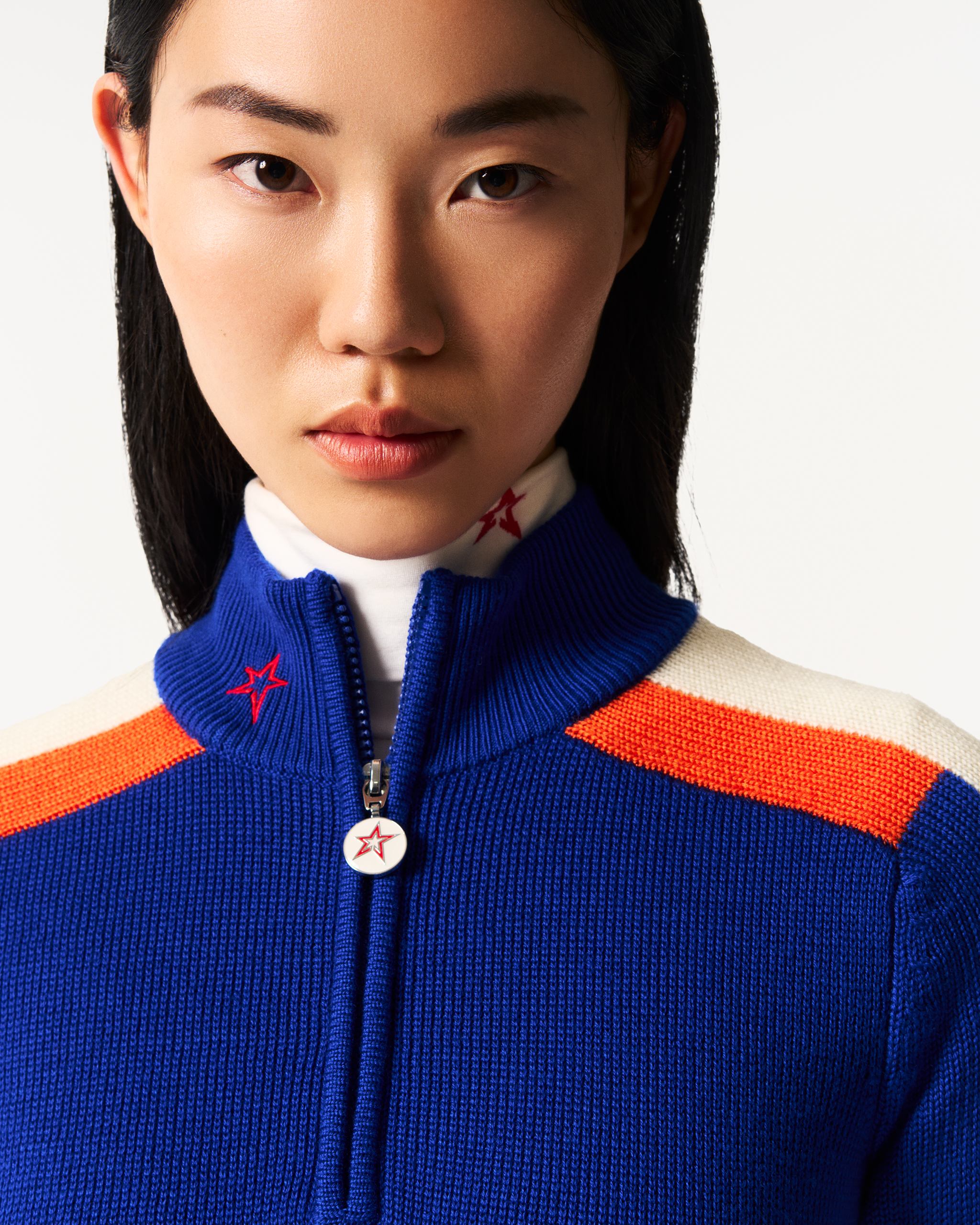 美品✨SINACOVA ドライバーズニット ワッペン 切替 ジップアップ 美品✨SINACOVA ドライバーズニット ワッペン 切替 ジップアップ