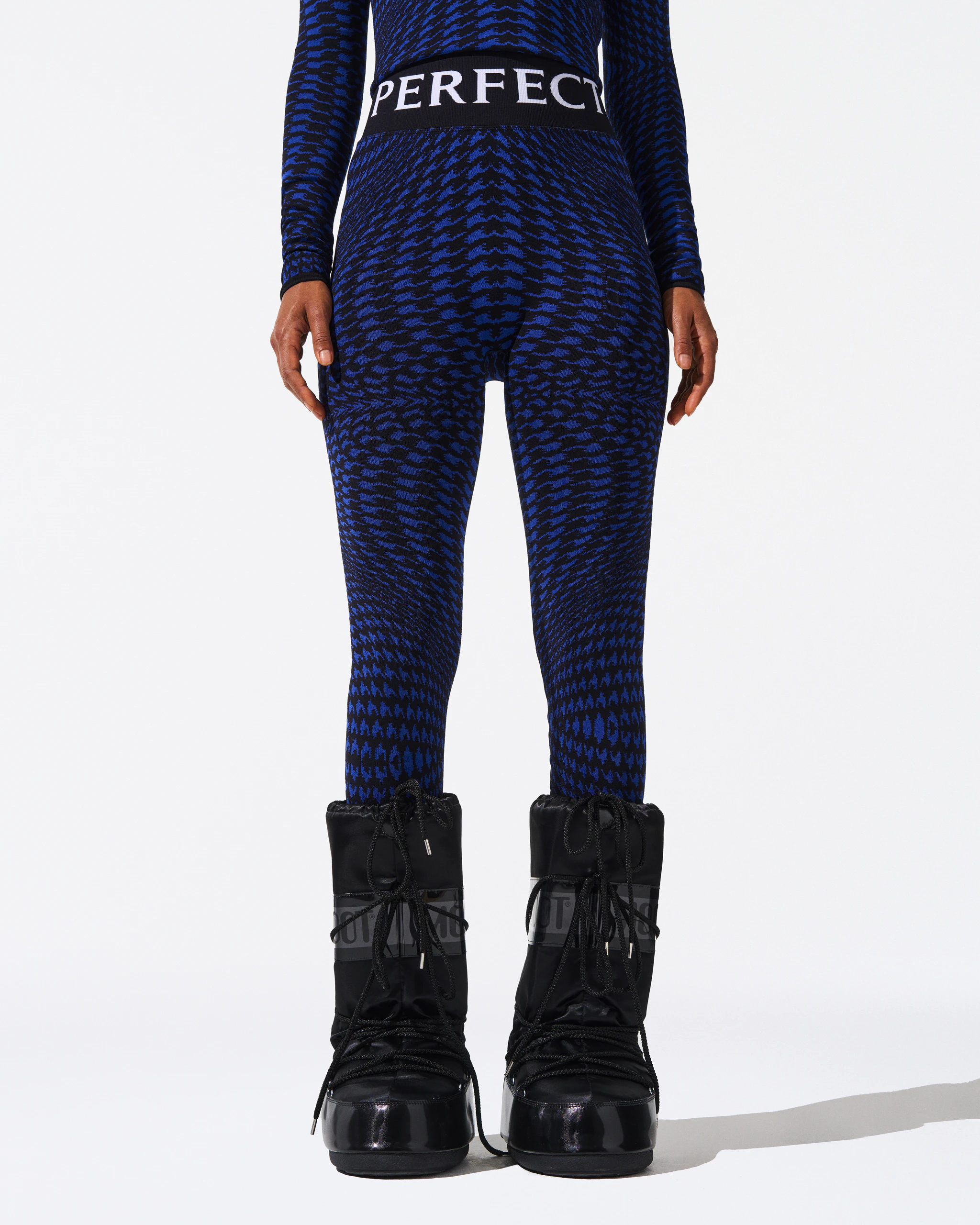 Twisted Houndstooth Jacquard Legging 1