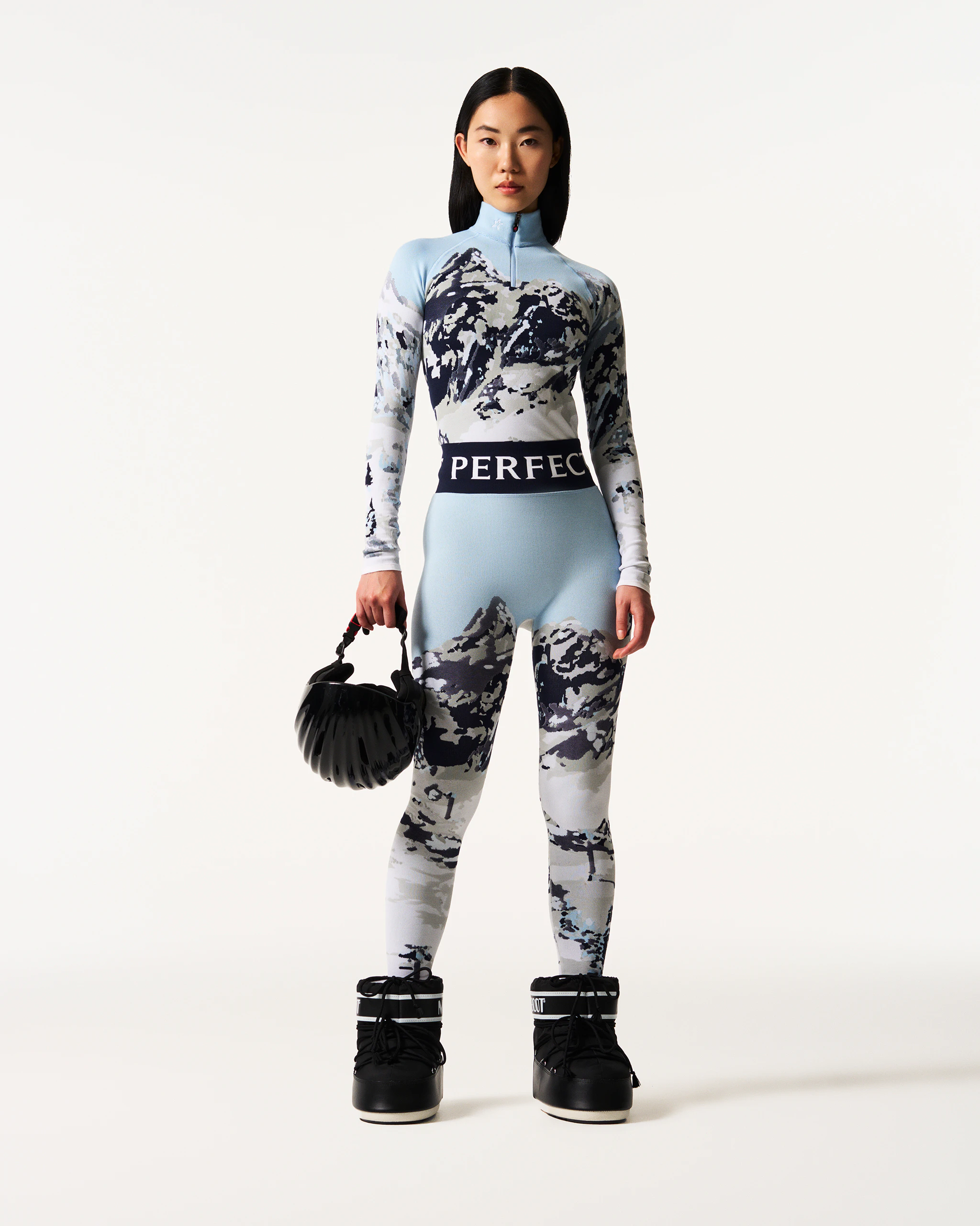 Mountain Print Jacquard Legging 1 Mountain Print Jacquard Legging