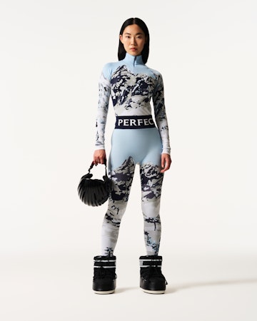 Mountain Print Jacquard Legging 1