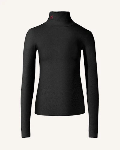 Perfect Moment Women's Thermal Top, Ski Base Layers, Black,