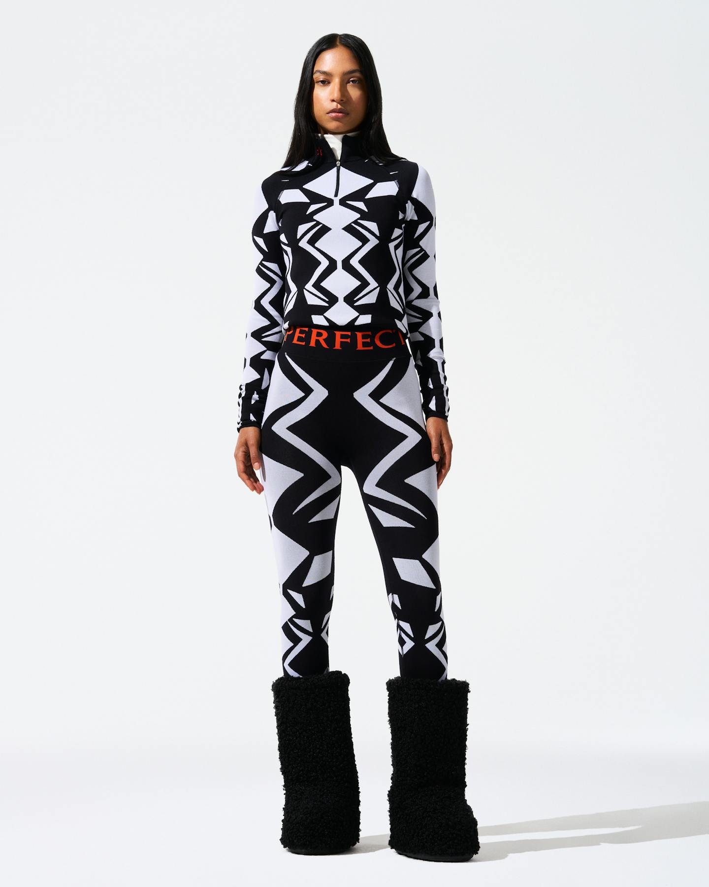 Geo Print 1/4-Zip Base Layer Top 4