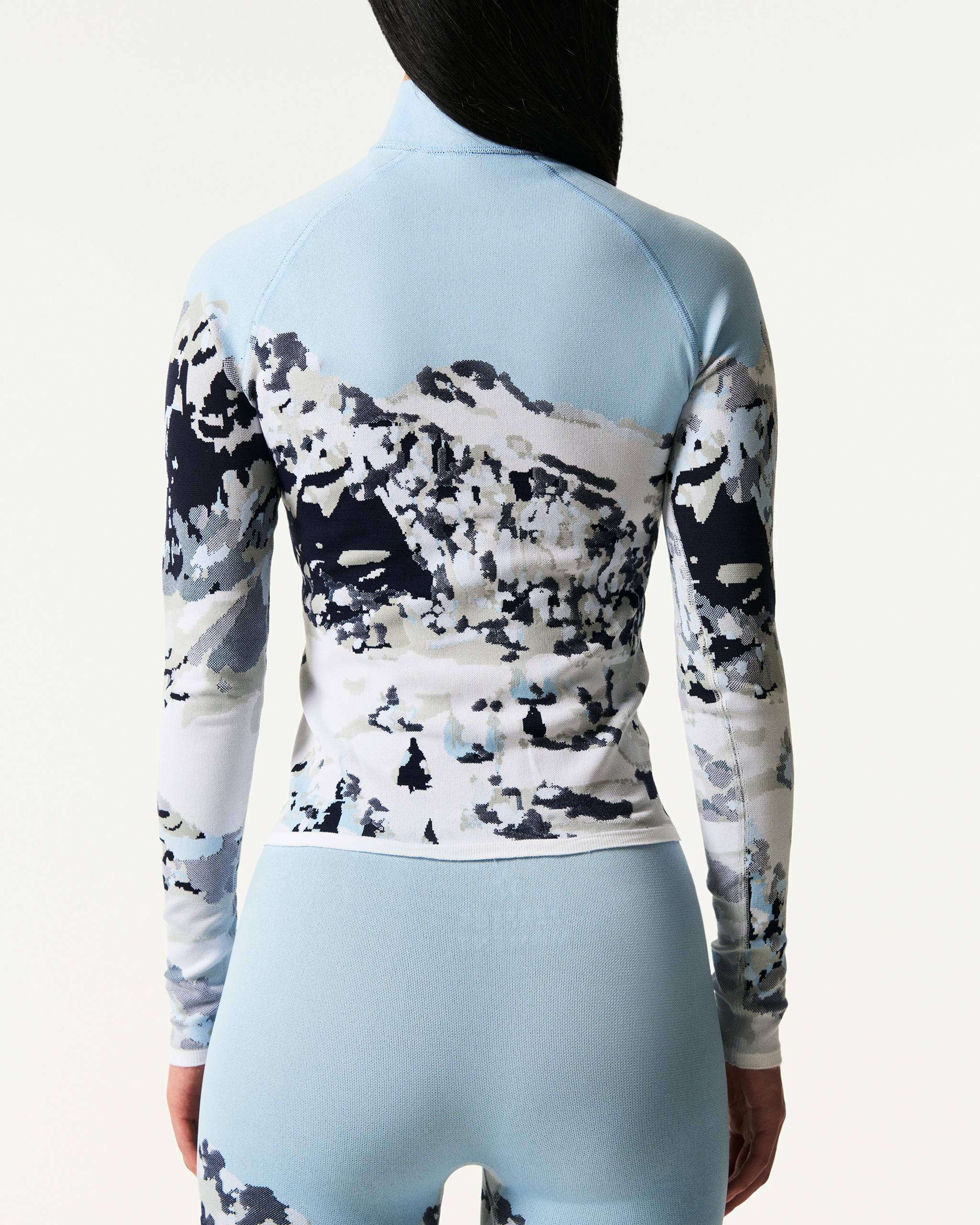 Mountain Print 1/4-Zip Base Layer Top | Perfect Moment