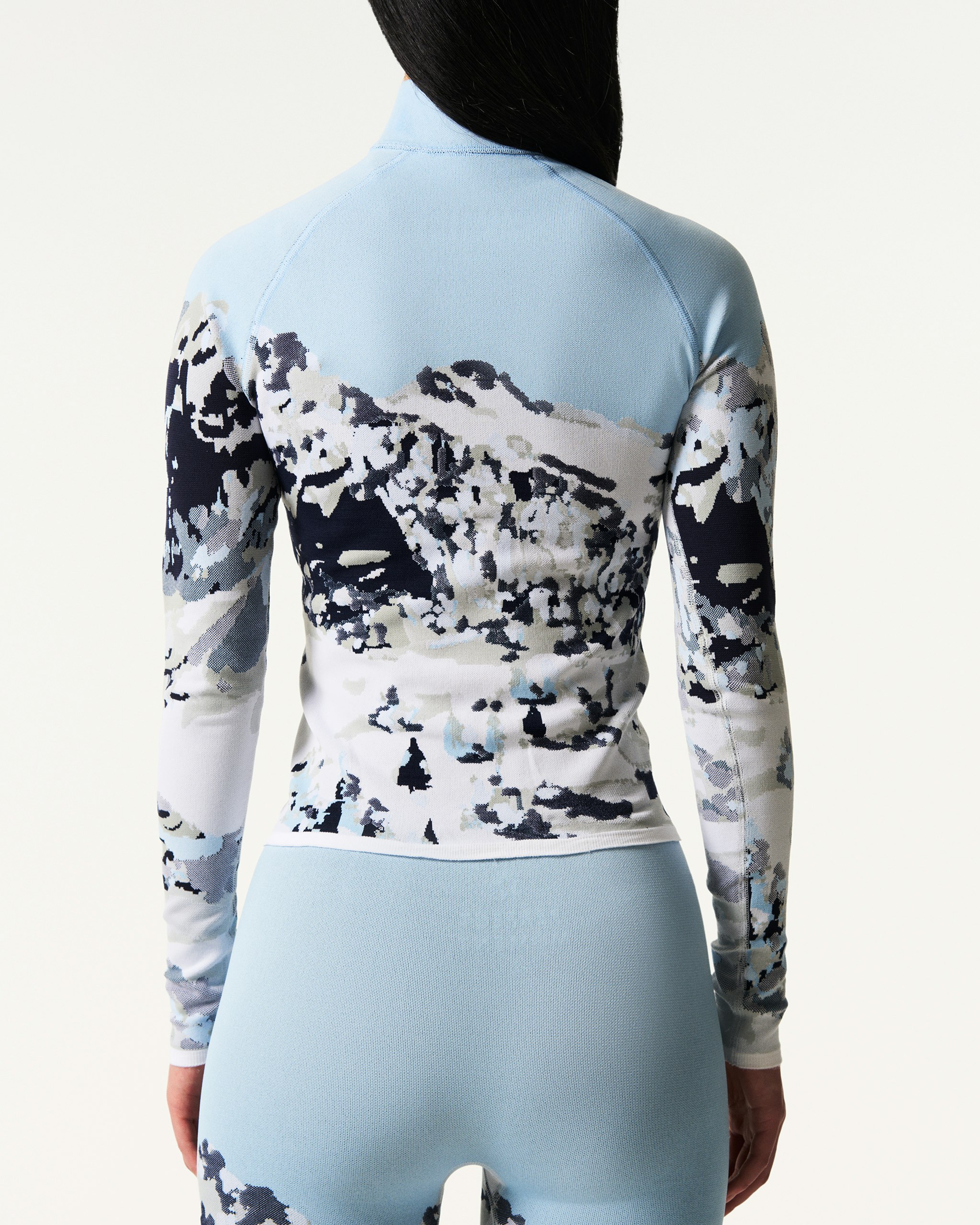 Mountain Print 1/4-Zip Base Layer Top 3