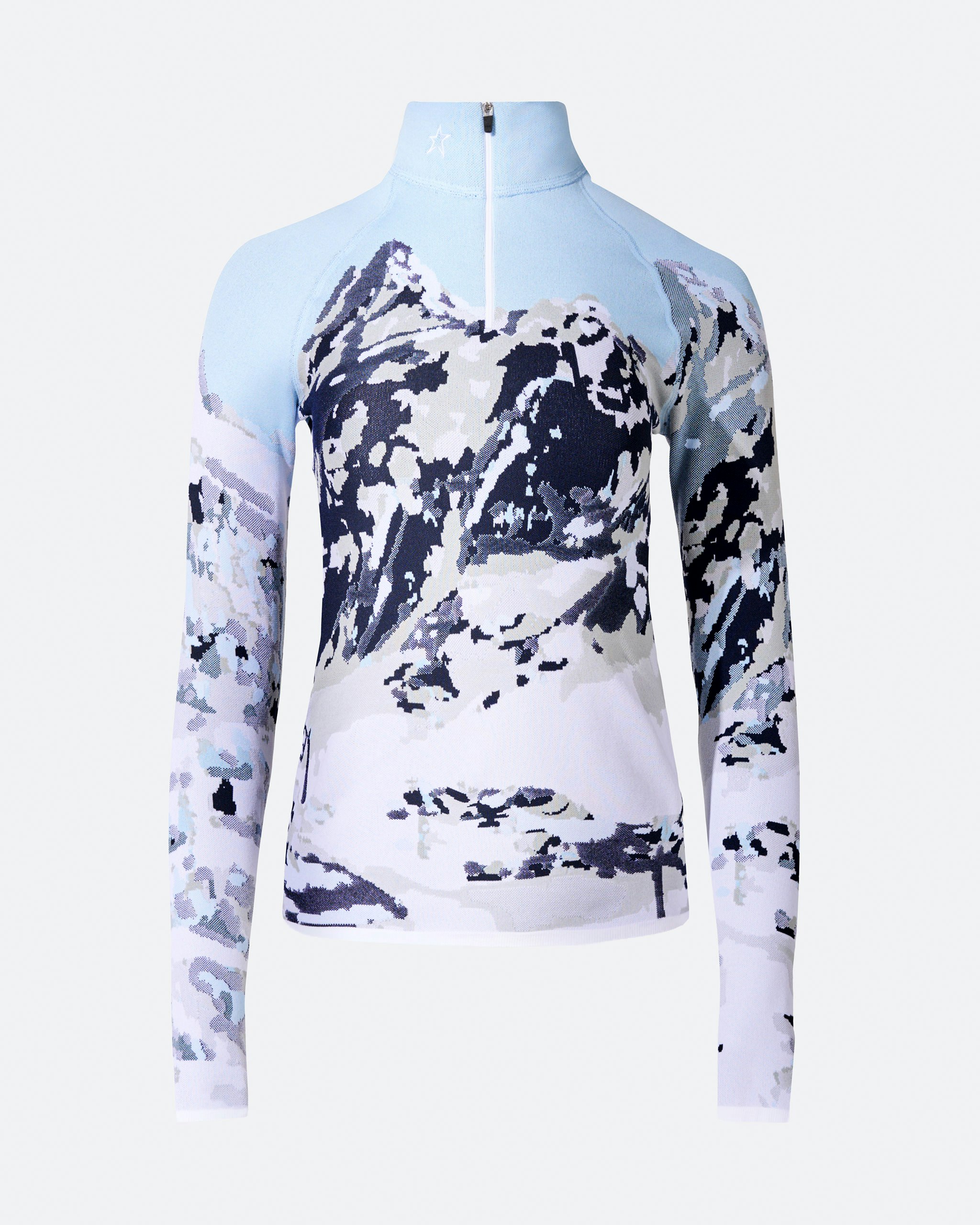 Mountain Print 1/4-Zip Base Layer Top 0 Mountain Print 1/4-Zip Base Layer Top