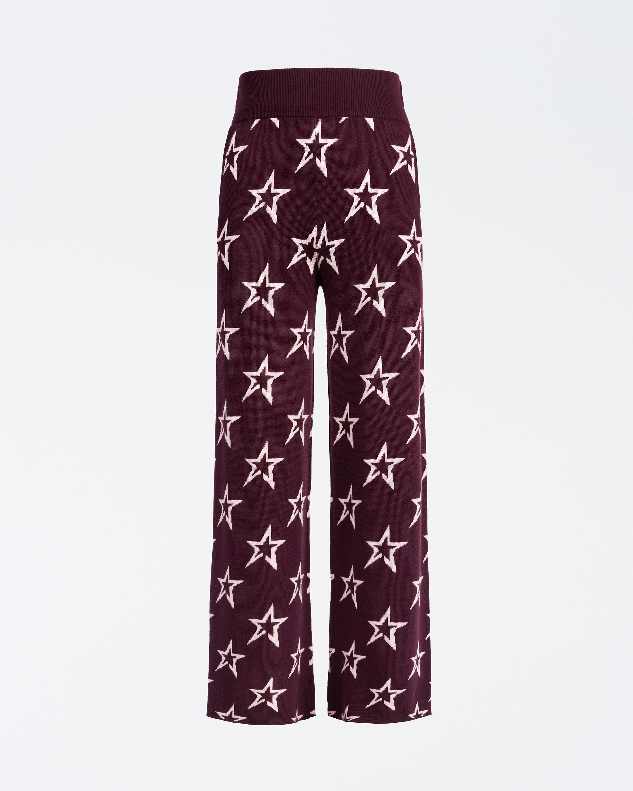 Perfect Moment Chalet Merino Wool Knitted Pant Xs In Burgundy