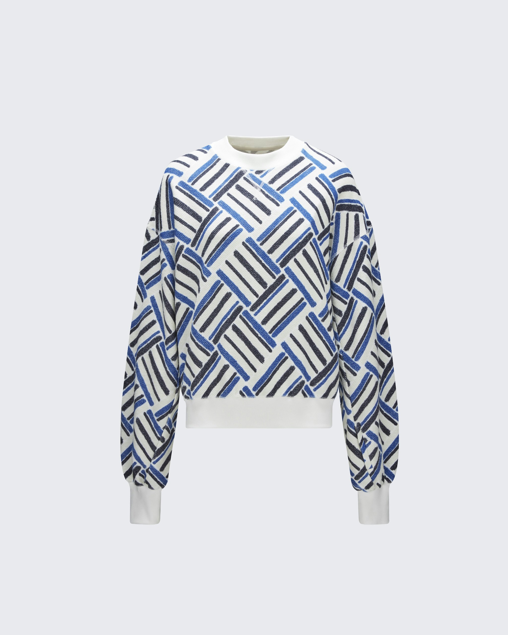 Stripe Crewneck Sweatshirt 0