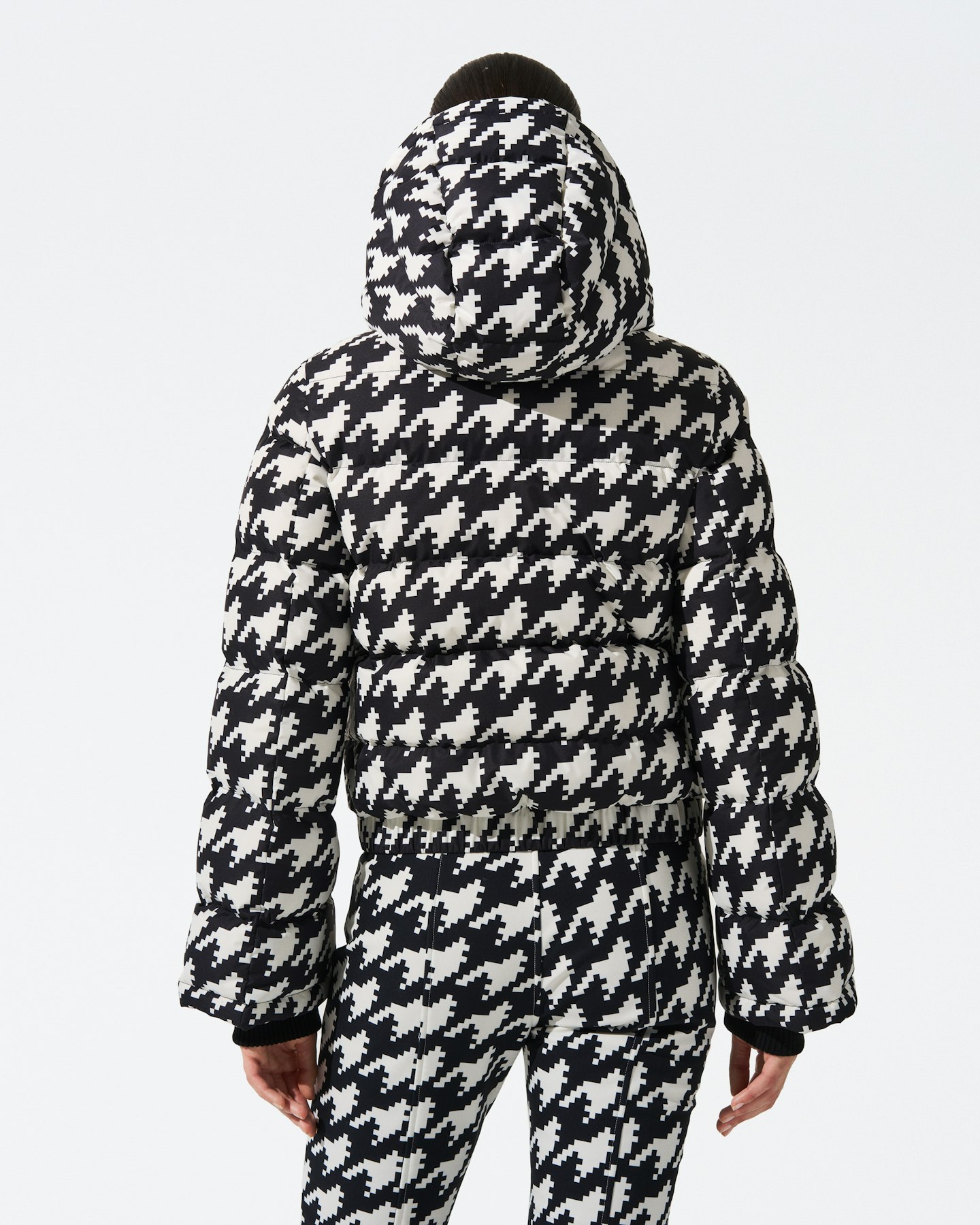 Houndstooth Polar Flare Down Jacket 2
