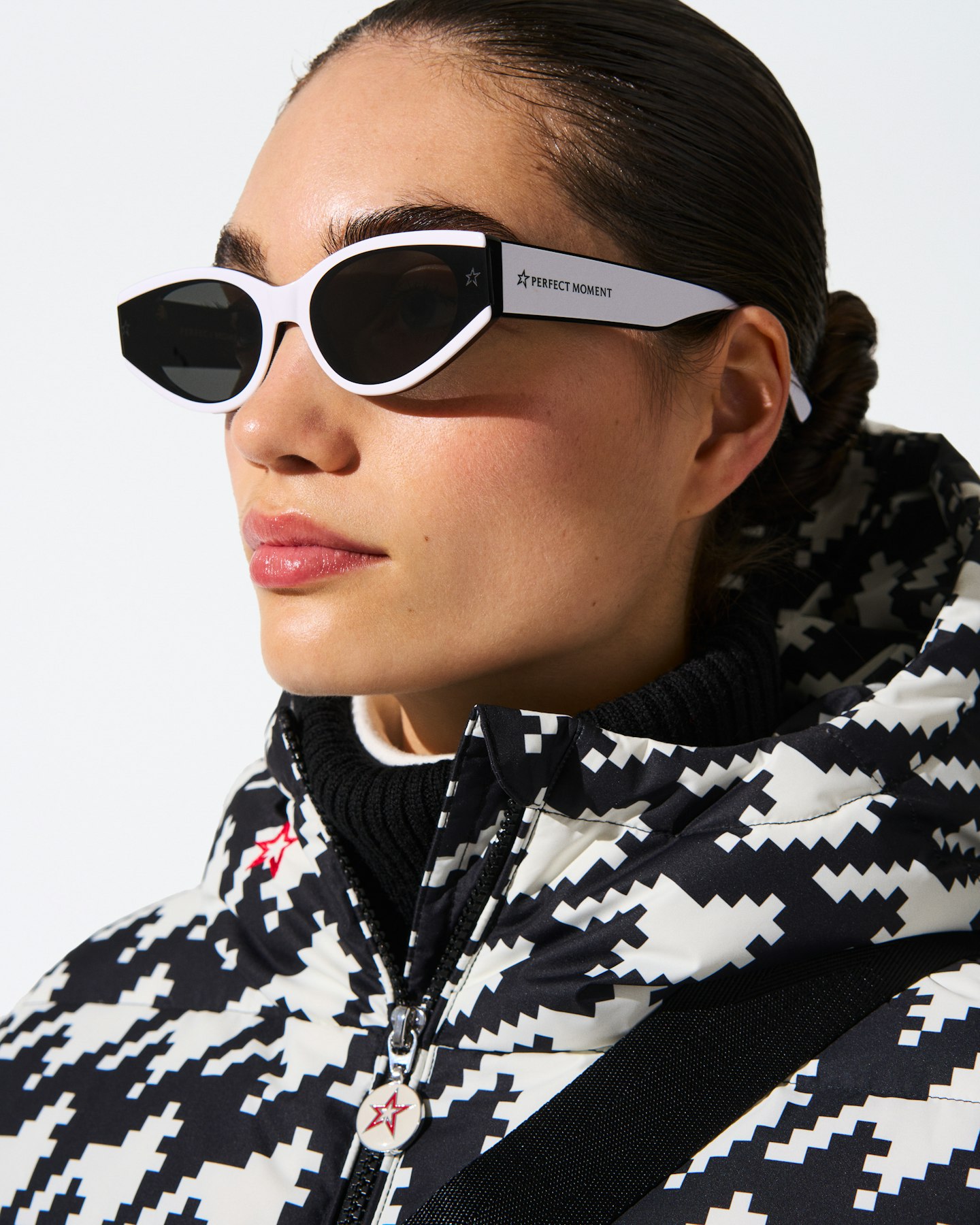 Houndstooth Polar Flare Down Jacket 4