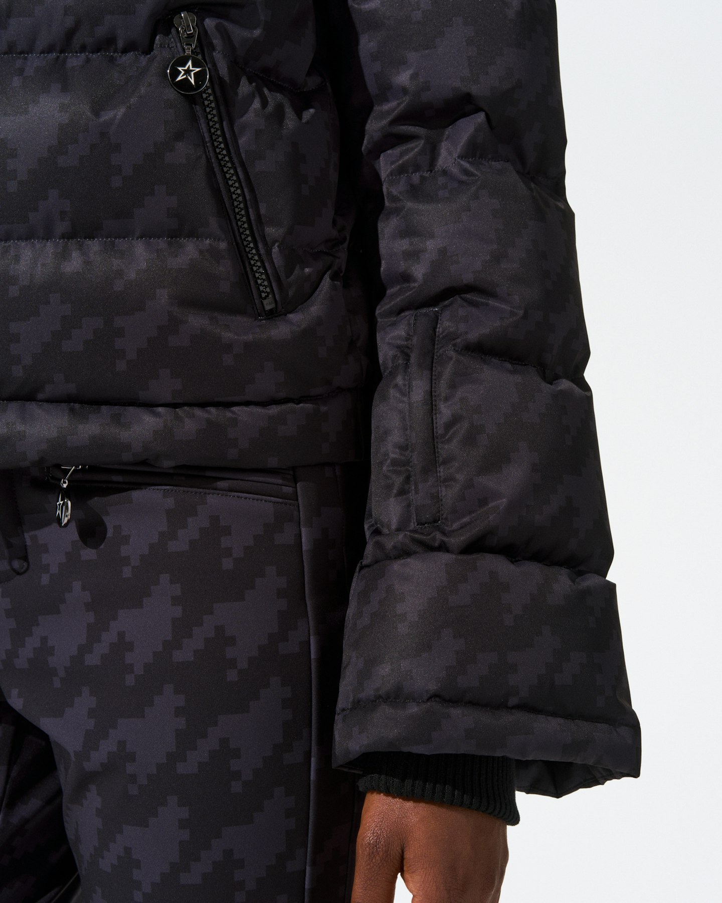Houndstooth Polar Flare Down Jacket 4