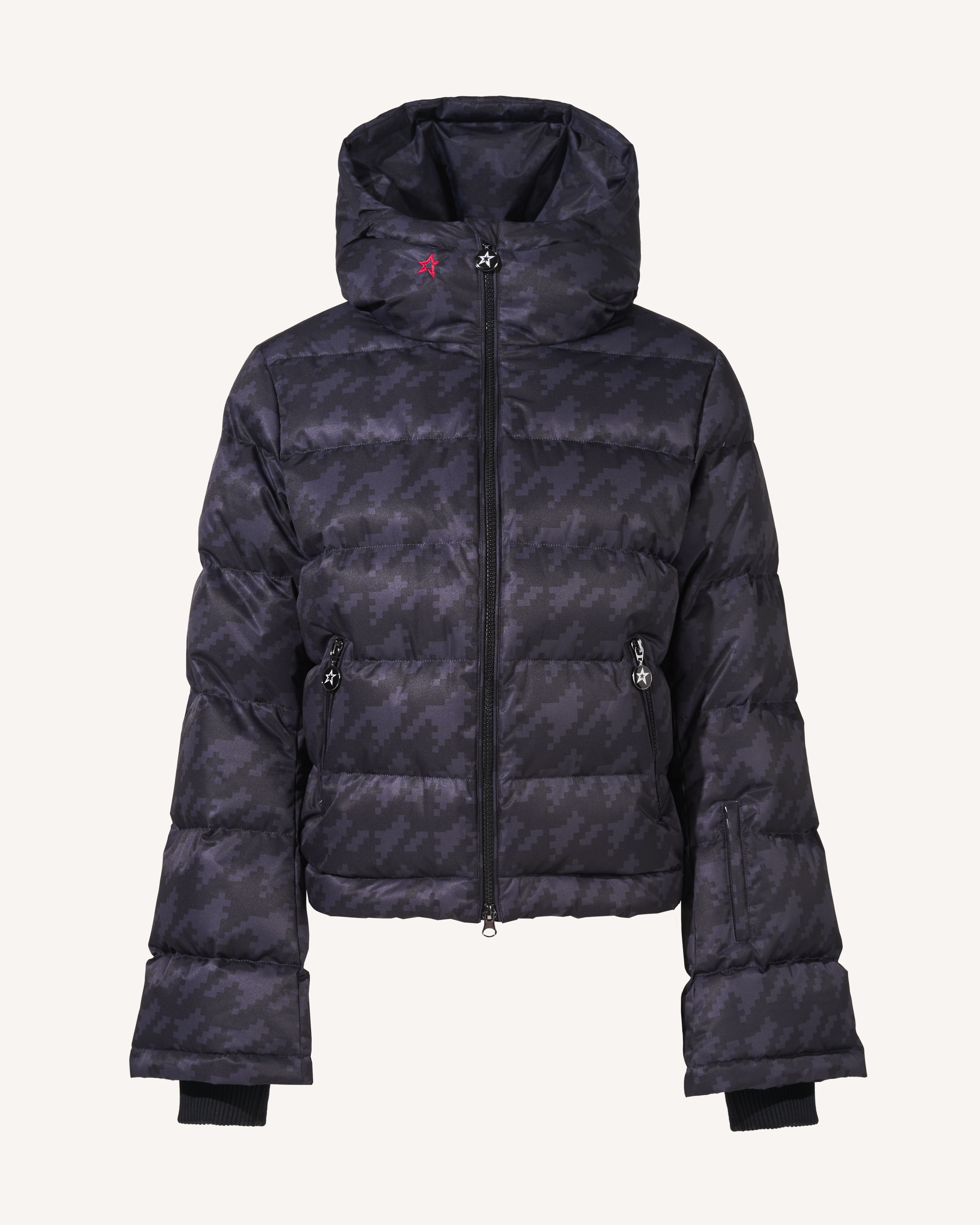 Houndstooth Polar Flare Down Jacket | Perfect Moment