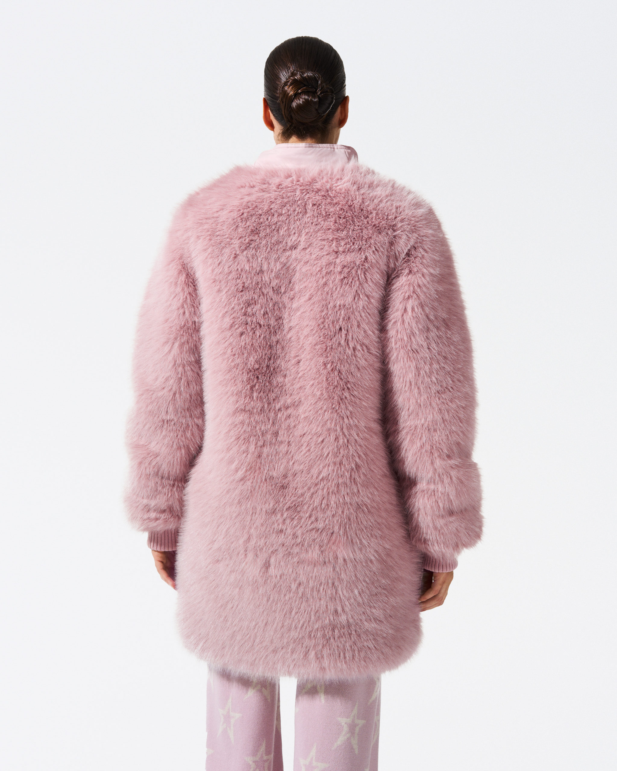 muguet volume fake fur coat ピンク muguet volume fake fur coat ピンク レディース