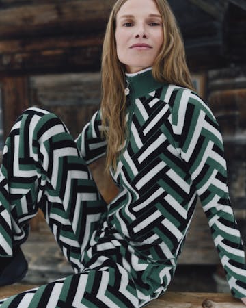 LA Tour Merino Wool 1/4 Zip Sweater 1