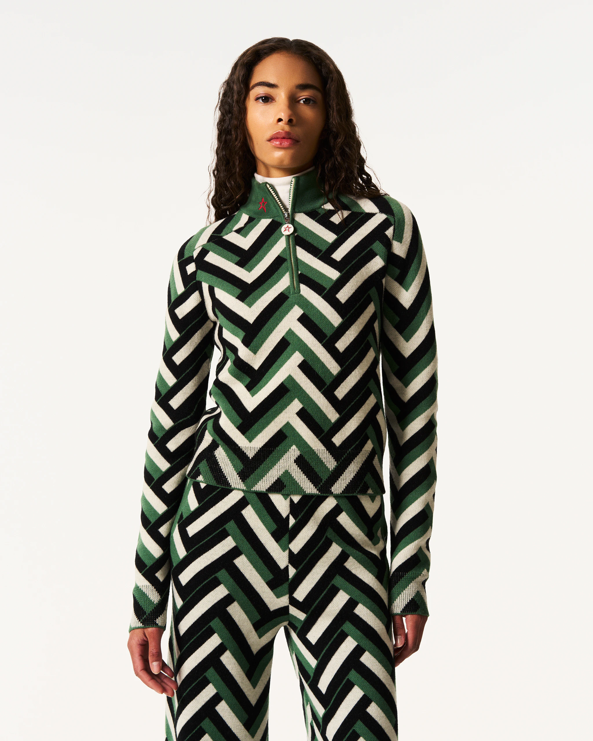 LA Tour Merino Wool 1/4 Zip Sweater | Perfect Moment