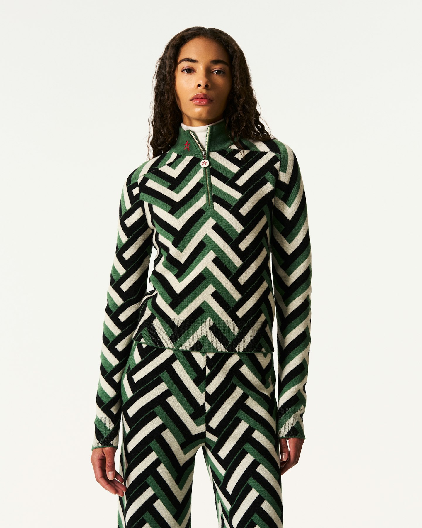 LA Tour Merino Wool 1/4 Zip Sweater 3