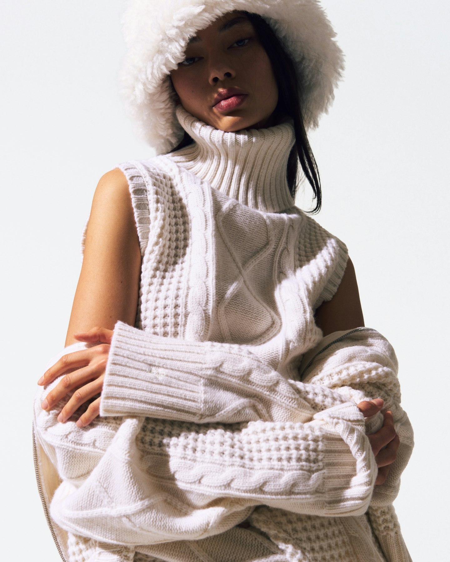 Crystal Merino Wool Sleeveless Tank 1