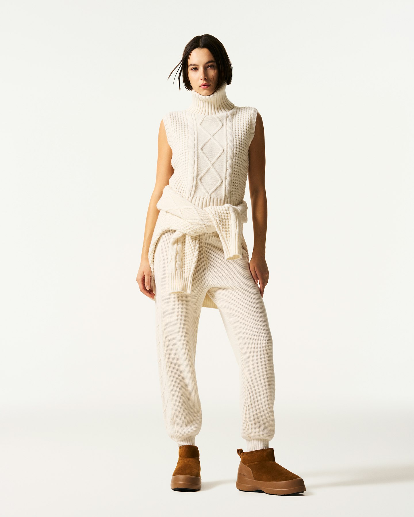 Crystal Merino Wool Sleeveless Tank 2