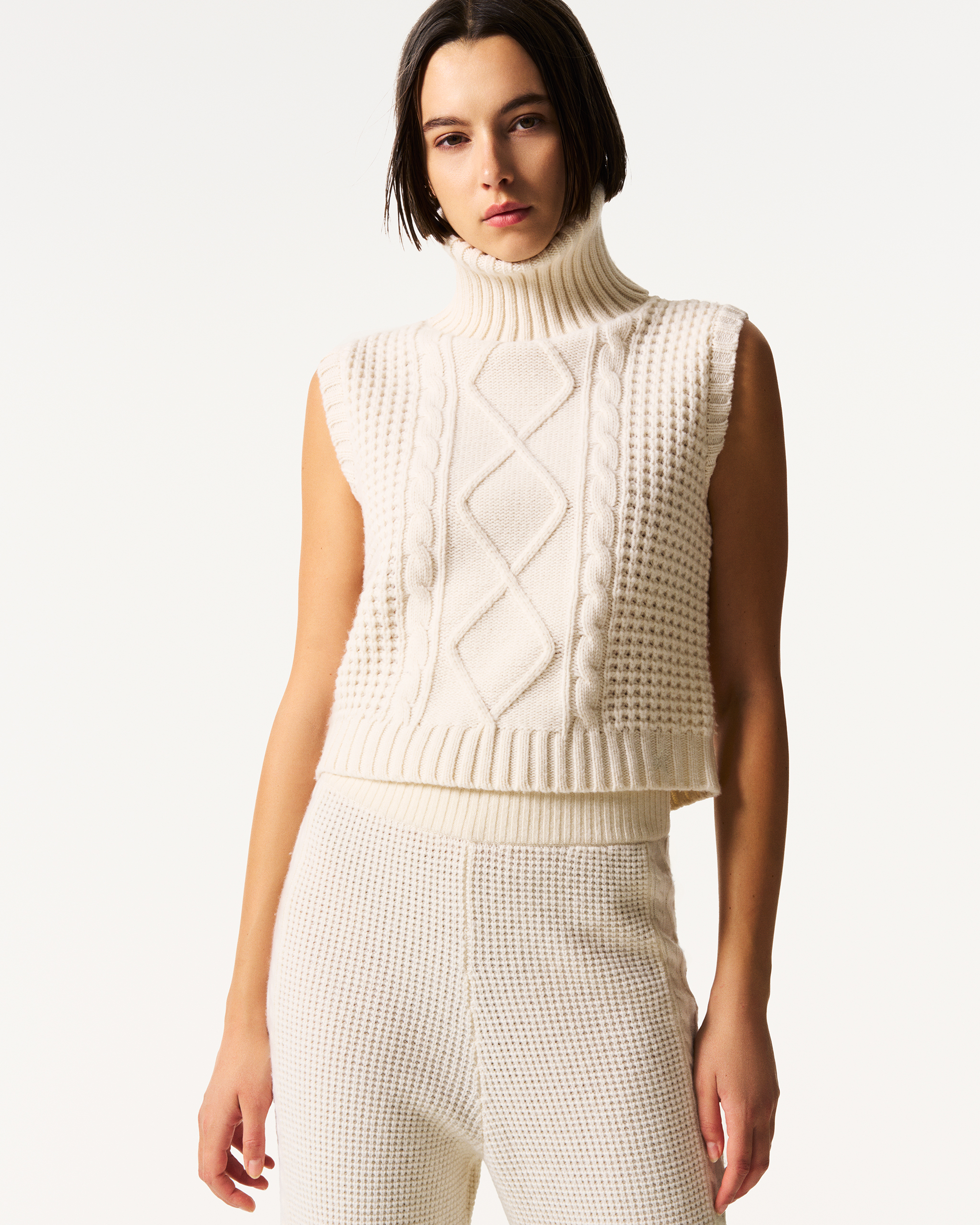 Crystal Merino Wool Sleeveless Tank | Perfect Moment