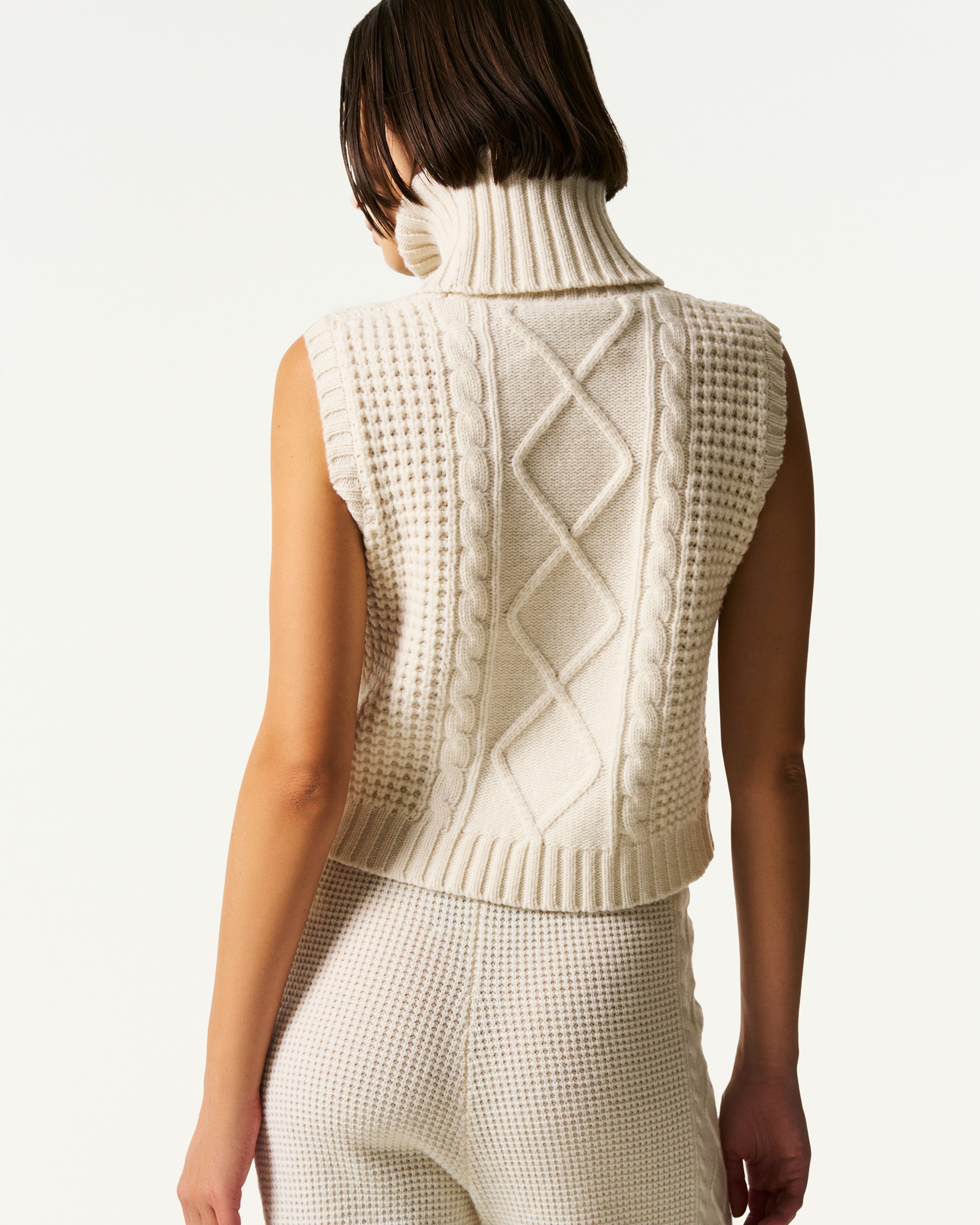 Crystal Merino Wool Sleeveless Tank 5