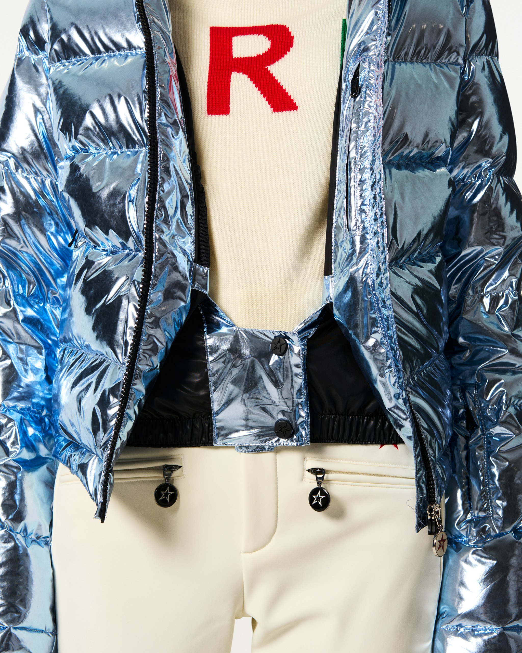 Metallic Polar Flare Down Jacket 6