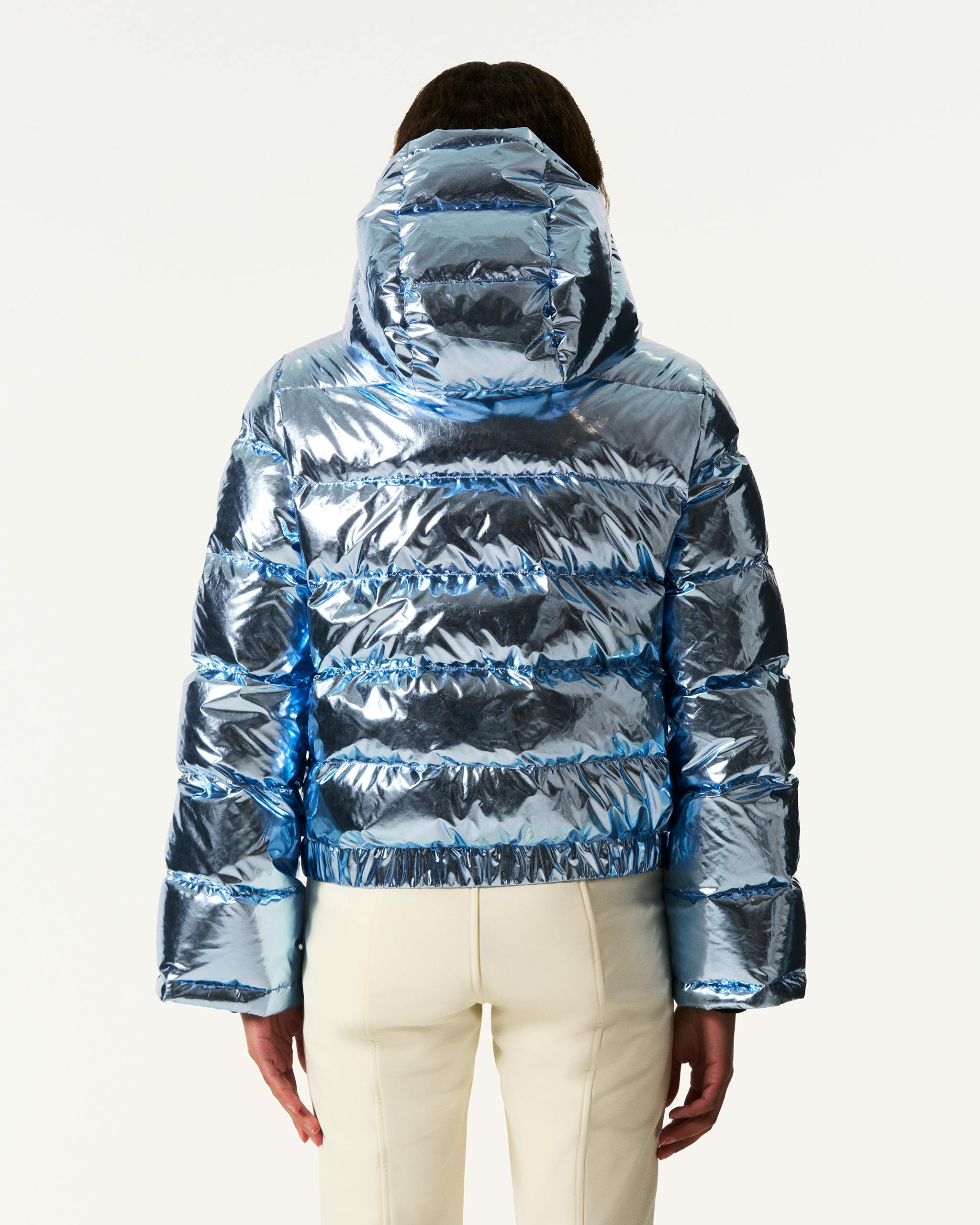 Metallic Polar Flare Down Jacket | Perfect Moment