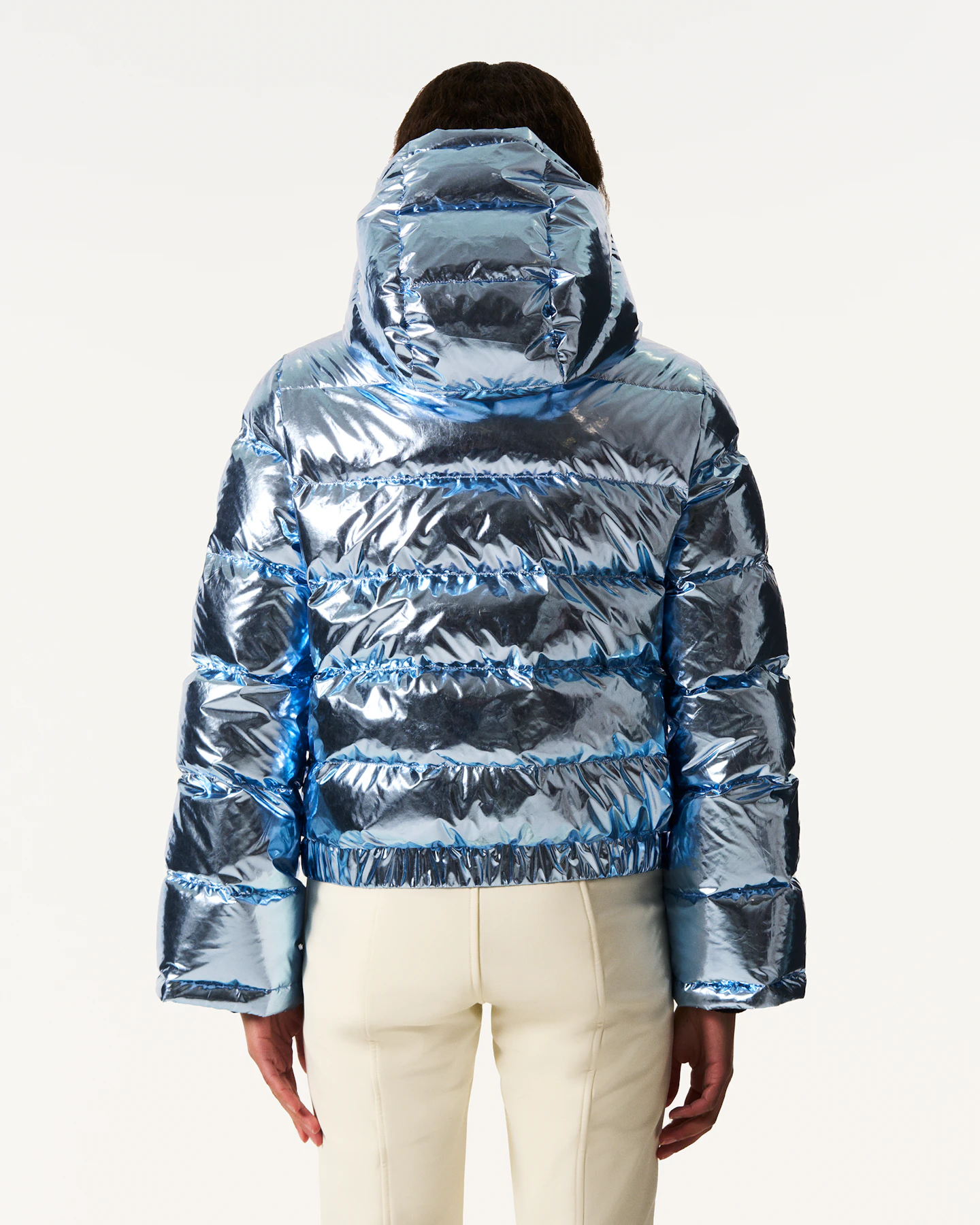 Metallic Polar Flare Down Jacket 4