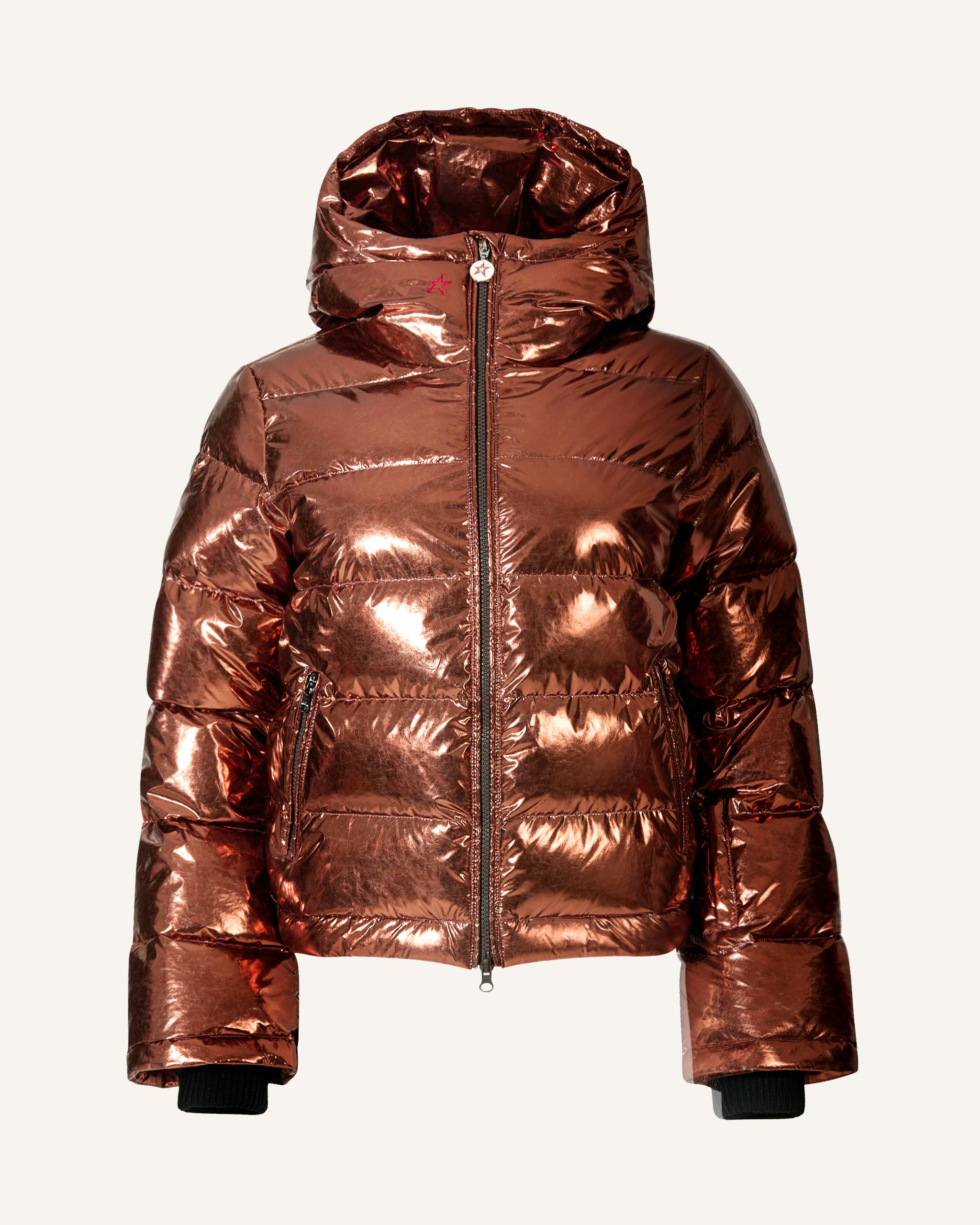 Metallic Polar Flare Down Jacket 0