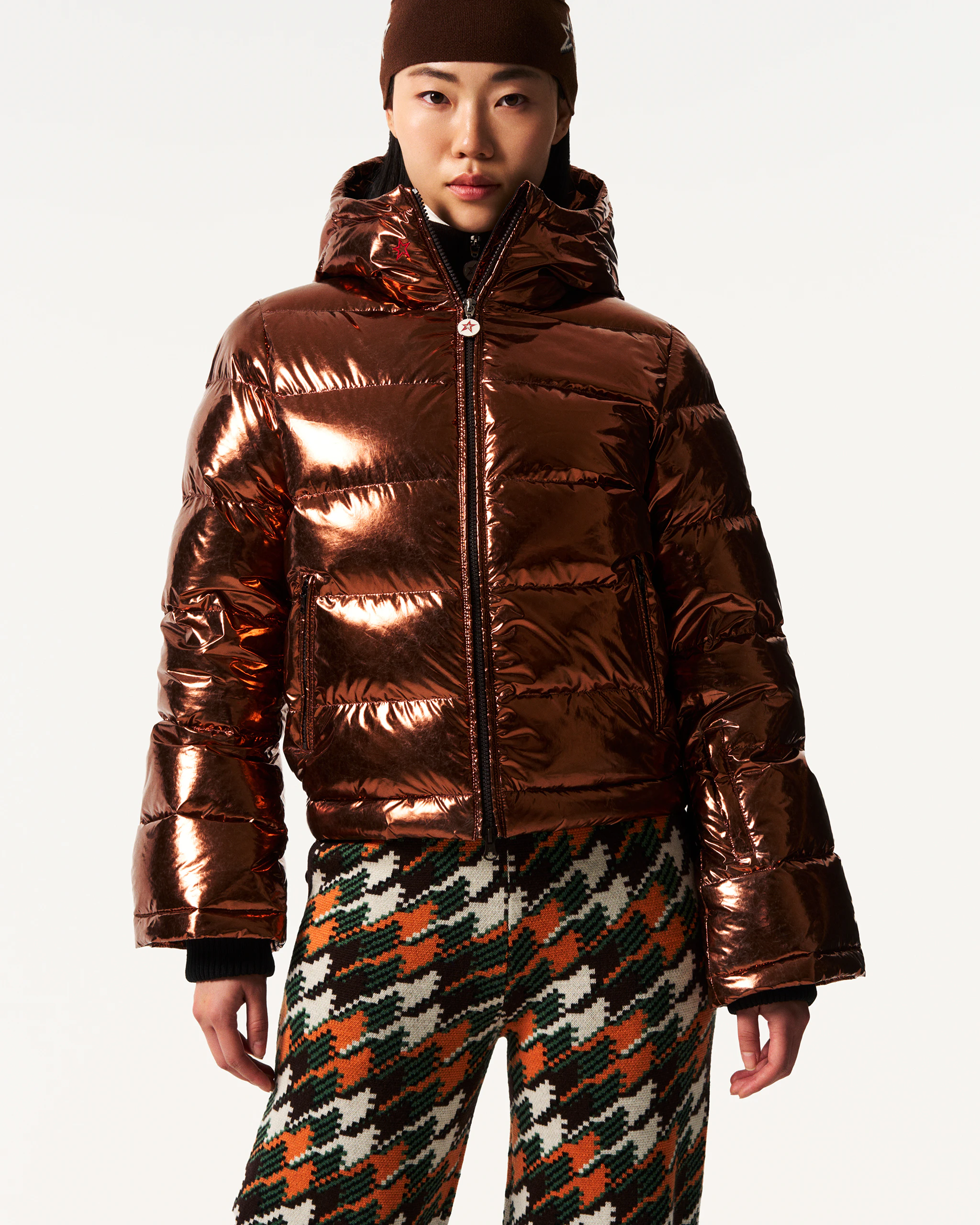 Metallic Polar Flare Down Jacket 3